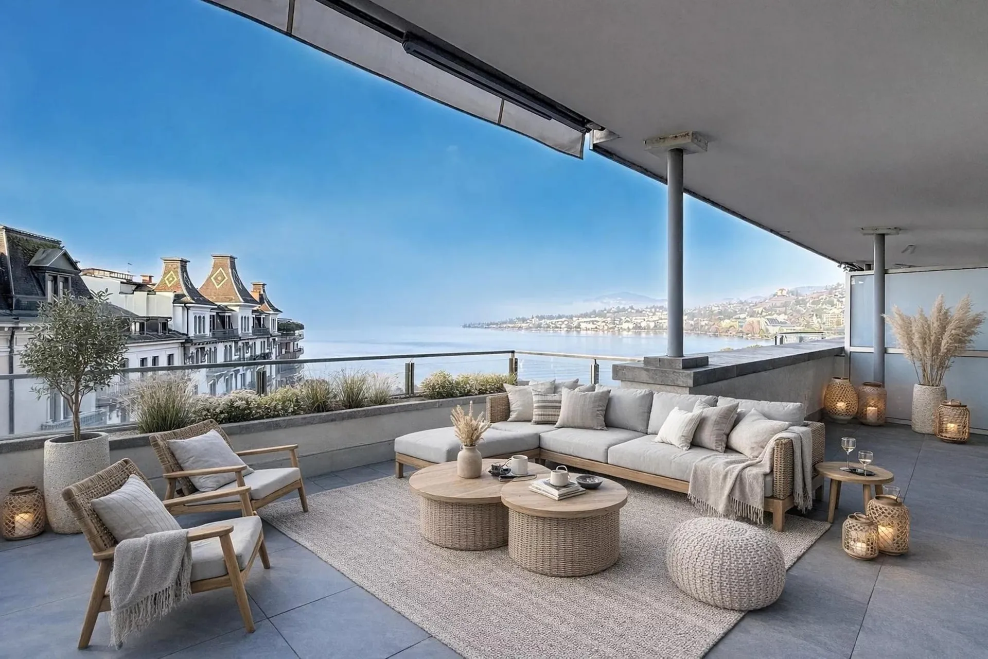 Superbe attique en vente sur l'artère principale de Montreux avec vue directe sur Freddie Mercury!