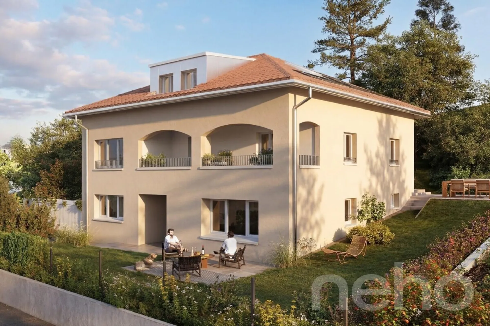 Maison individuelle neuve vue sur les Alpes  et logement indépendant
