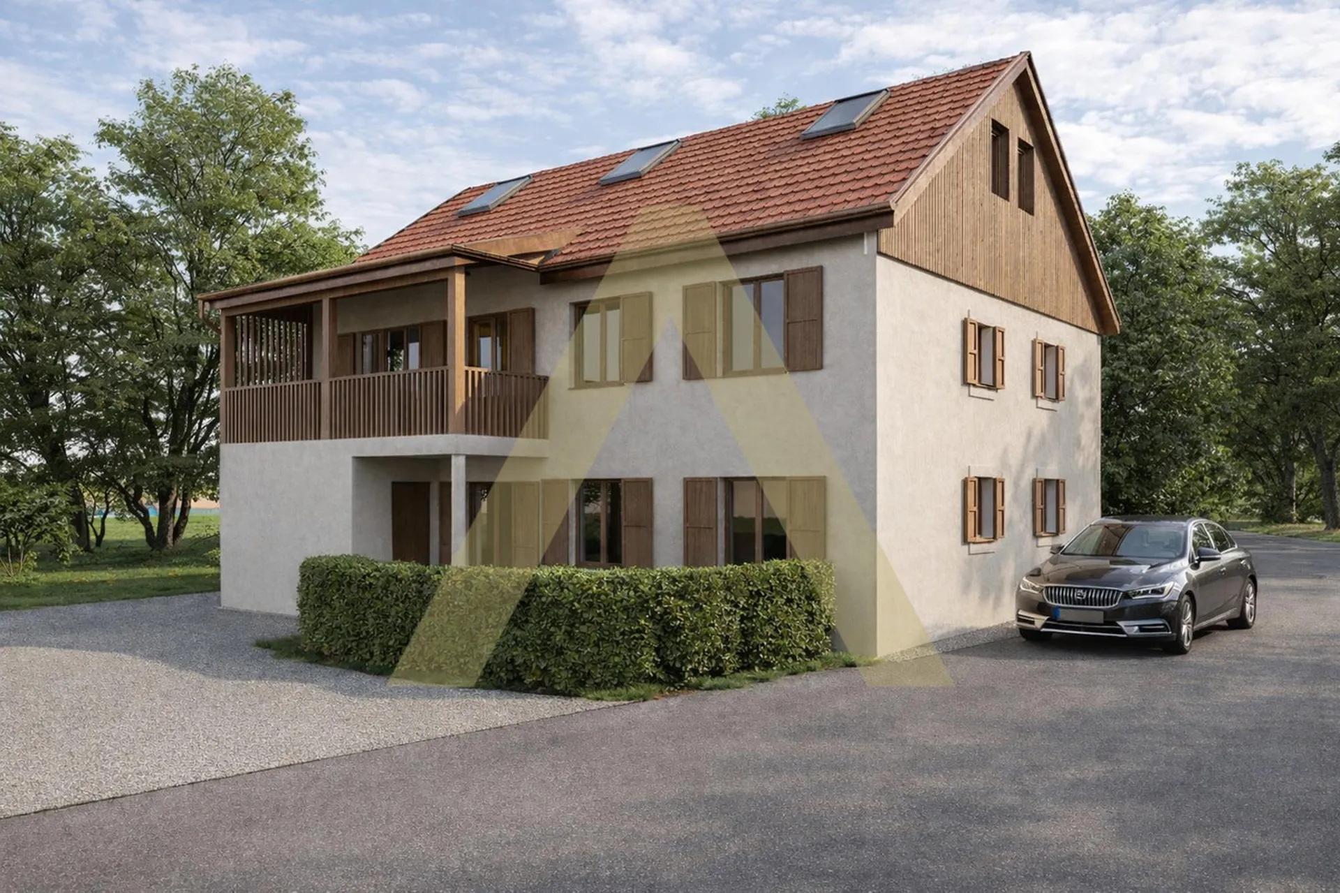 Appartement totalement rénové avec joli jardin