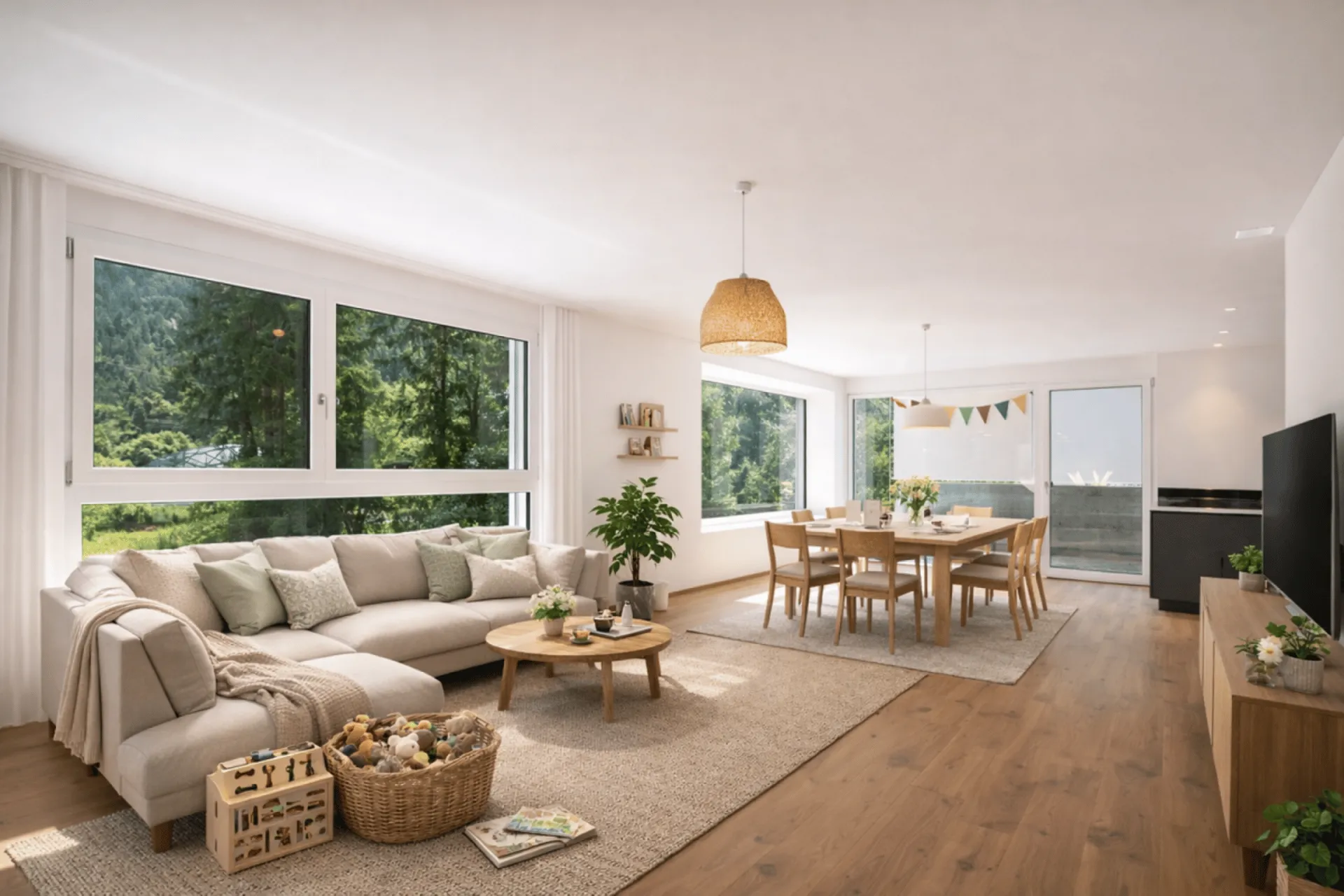 Neubau im Domleschg. Modern, nachhaltig und familienfreundlich