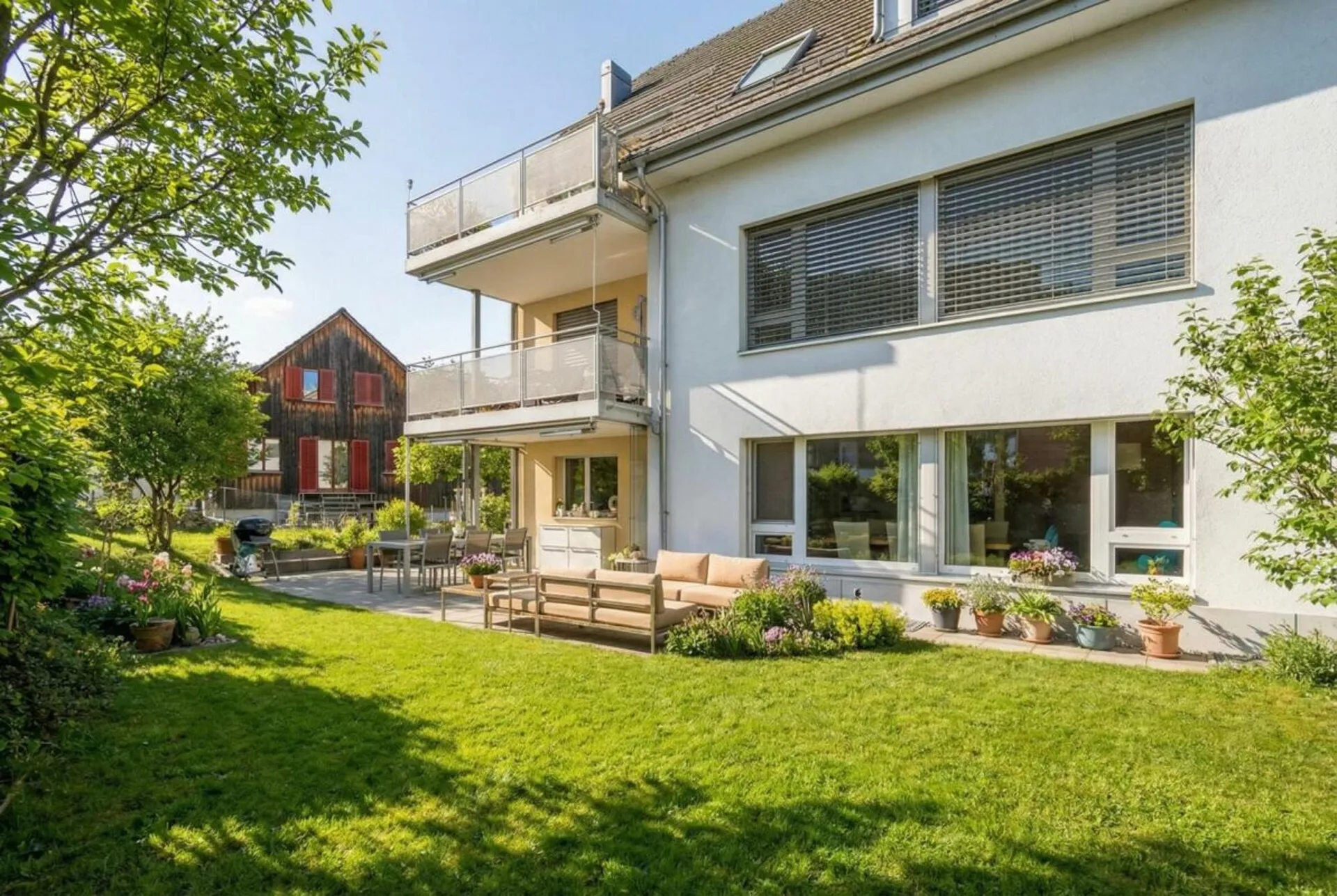 Direkt an der Stadtgrenze - 3.5-Zimmer-Gartenwohnung an ruhiger und naturnaher Lage