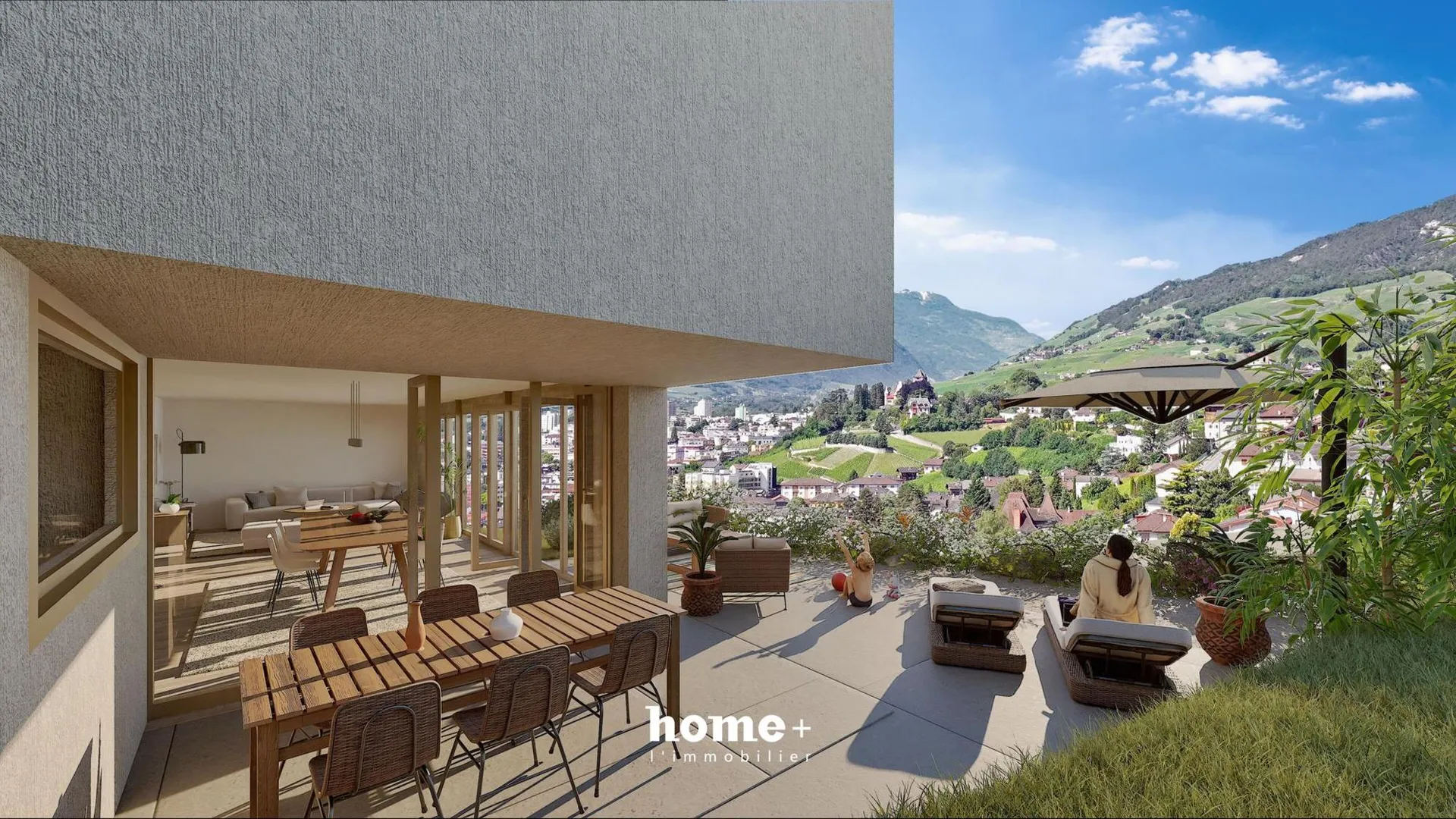 Nouvelle promotion de 5 villas individuelles avec vue exceptionnelle à Veyras