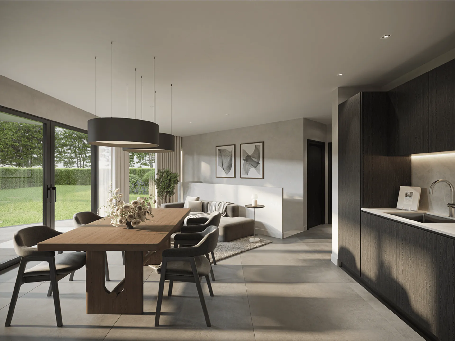 Appartement 3 pièces avec souplex en rez-de-jardin