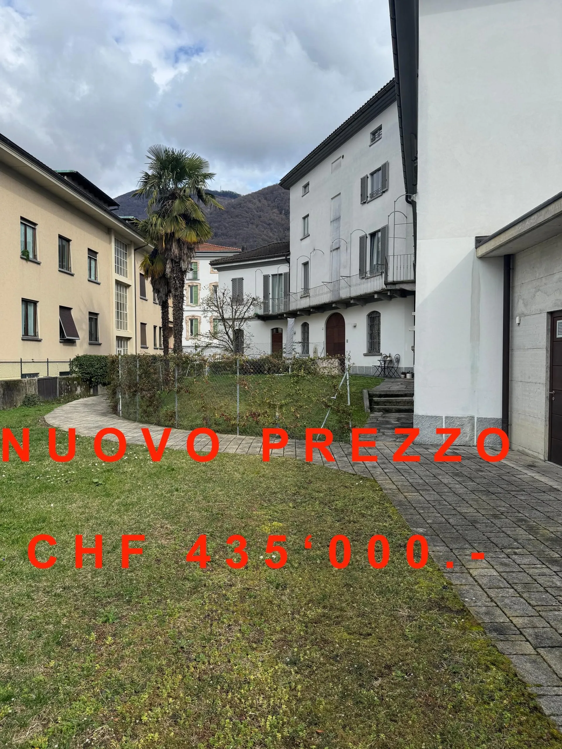 Mendrisio Centro – Elegante appartamento con giardino privato in villa storica