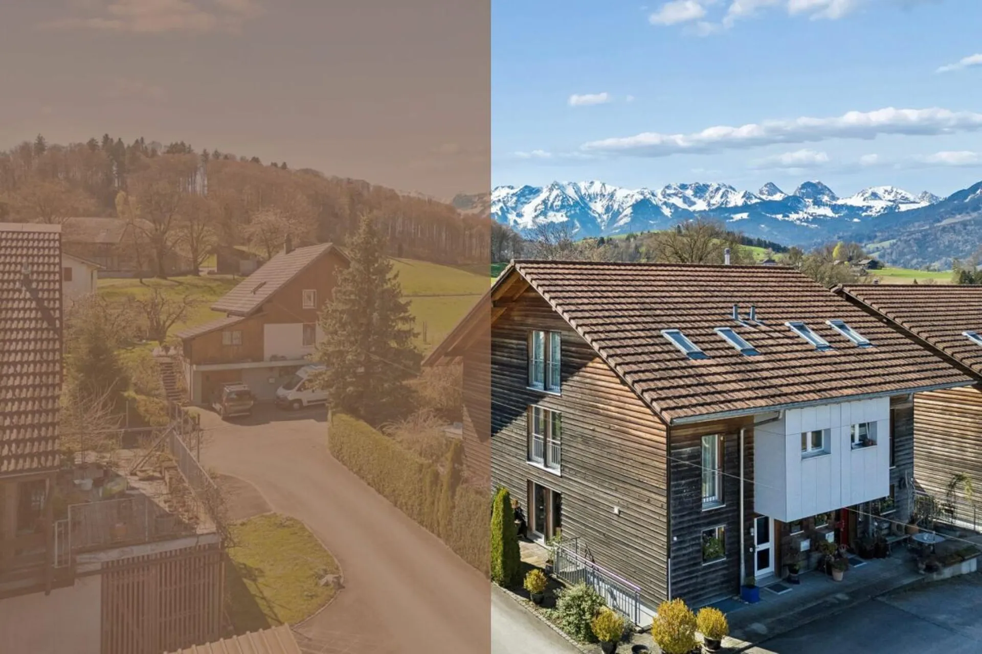 Charmante Holz-Doppeleinfamilienhaushälfte mit viel Wohngefühl