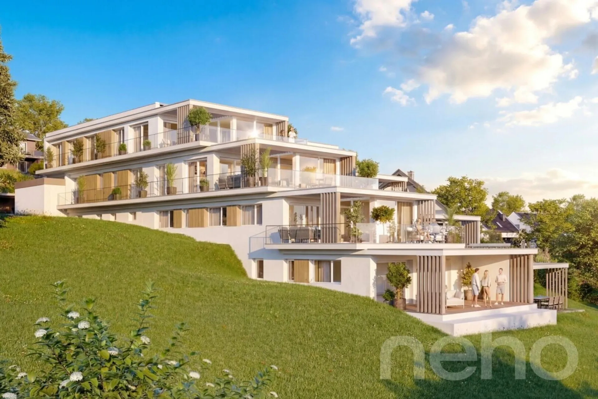Splendide 3.5 pièces haut de gamme avec terrasse et vue lac