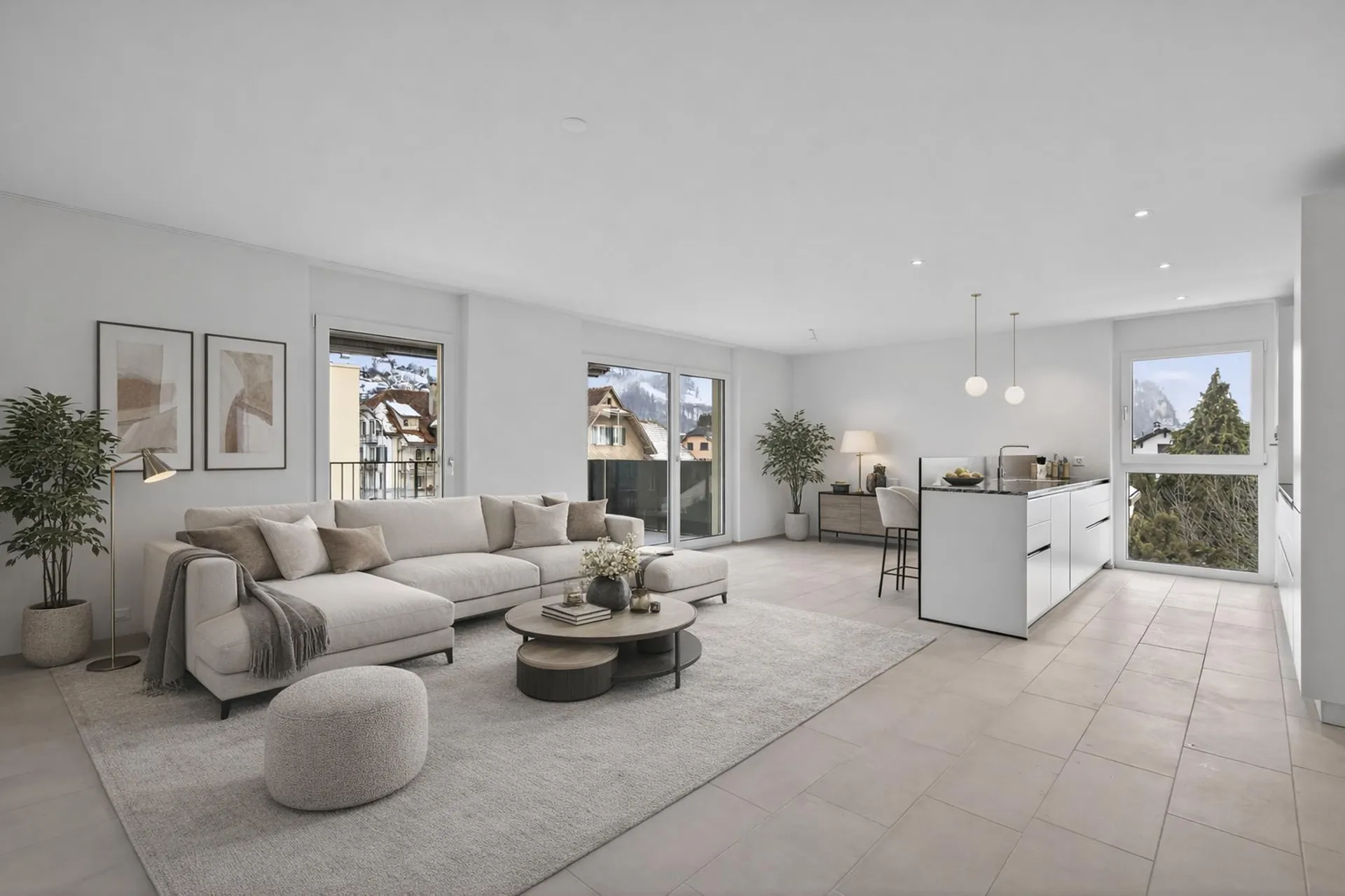 4.5-ZIMMER-WOHNUNG MIT SCHÖNEM BALKON UND FLUMSERBERG-BLICK
