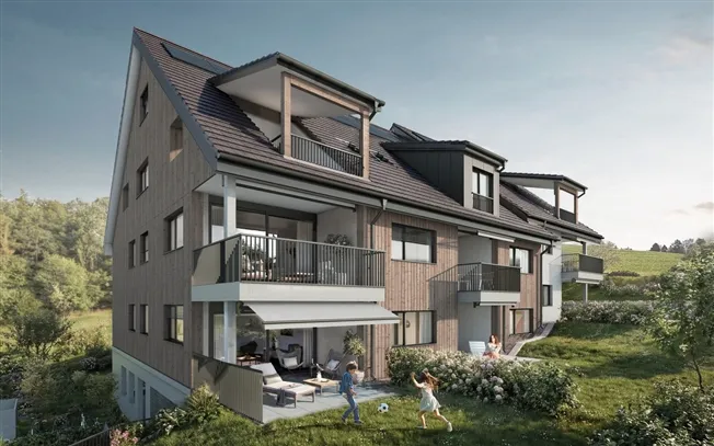 helle und grosszügige Wohnung mit toller Aussicht
