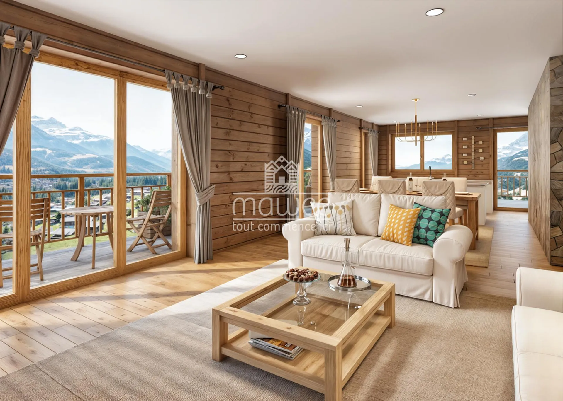 Volumes généreux et finitions soignées dans ce chalet neuf !