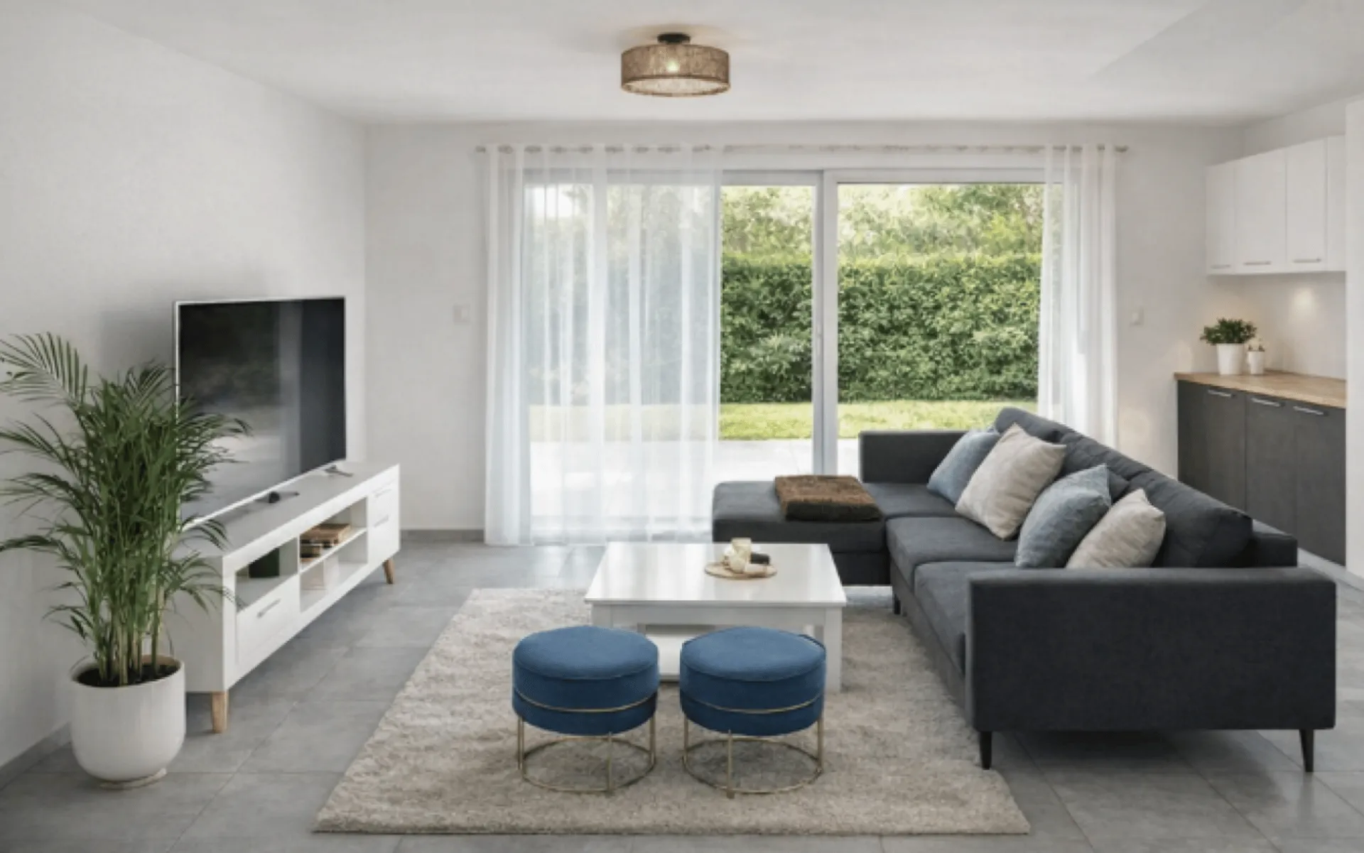 Dégagement et orientation plein sud pour ce magnifique appartement de 2,5 pièces
