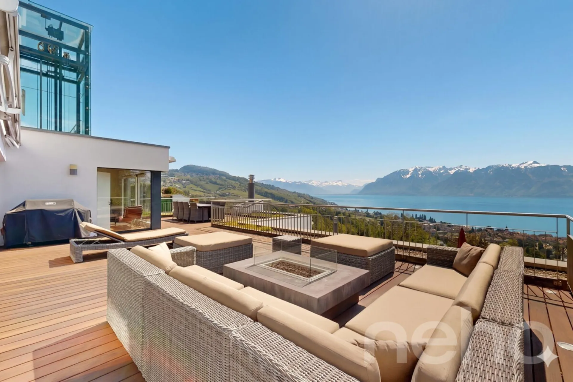 Vue panoramique d?exception au c?ur du Lavaux à La Conversion