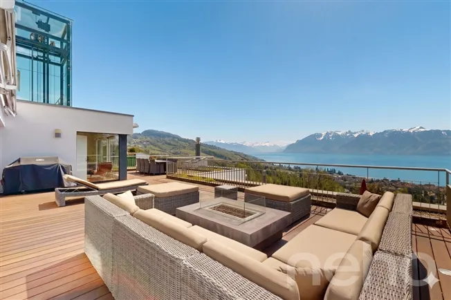 Außergewöhnlicher Panoramablick im Herzen von Lavaux bei La Conversion