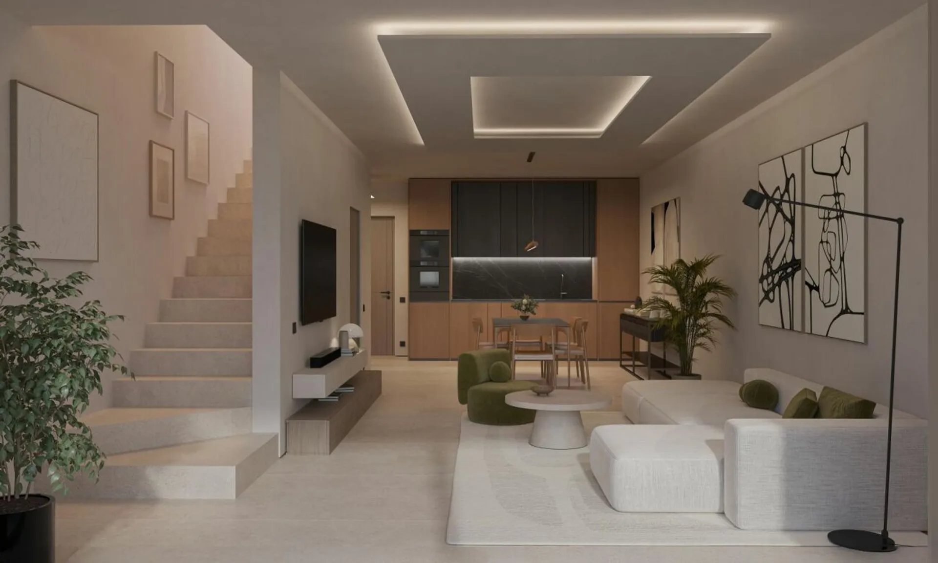 Moderna villetta a schiera con giardino privato, di nuova edificazione