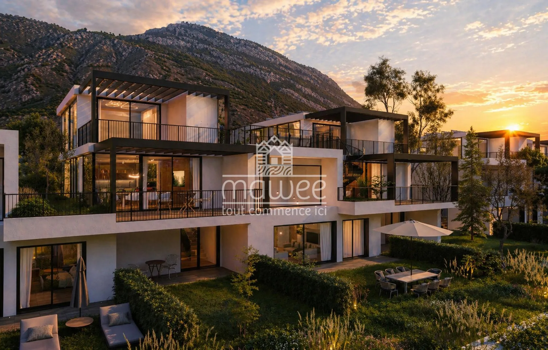Nouvelle villa contemporaine à Saillon - Un cadre de vie préservé