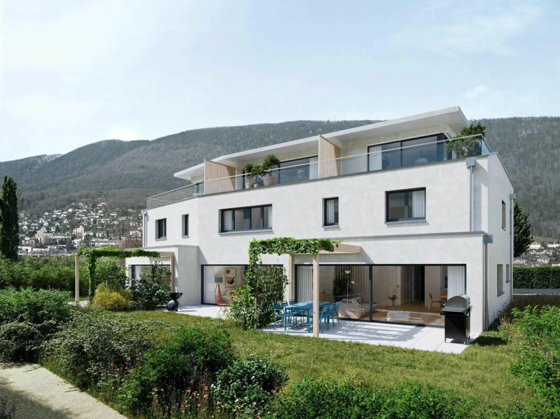 Bevaix - Villa de 5.5 pièces avec jardin et terrasse en attique