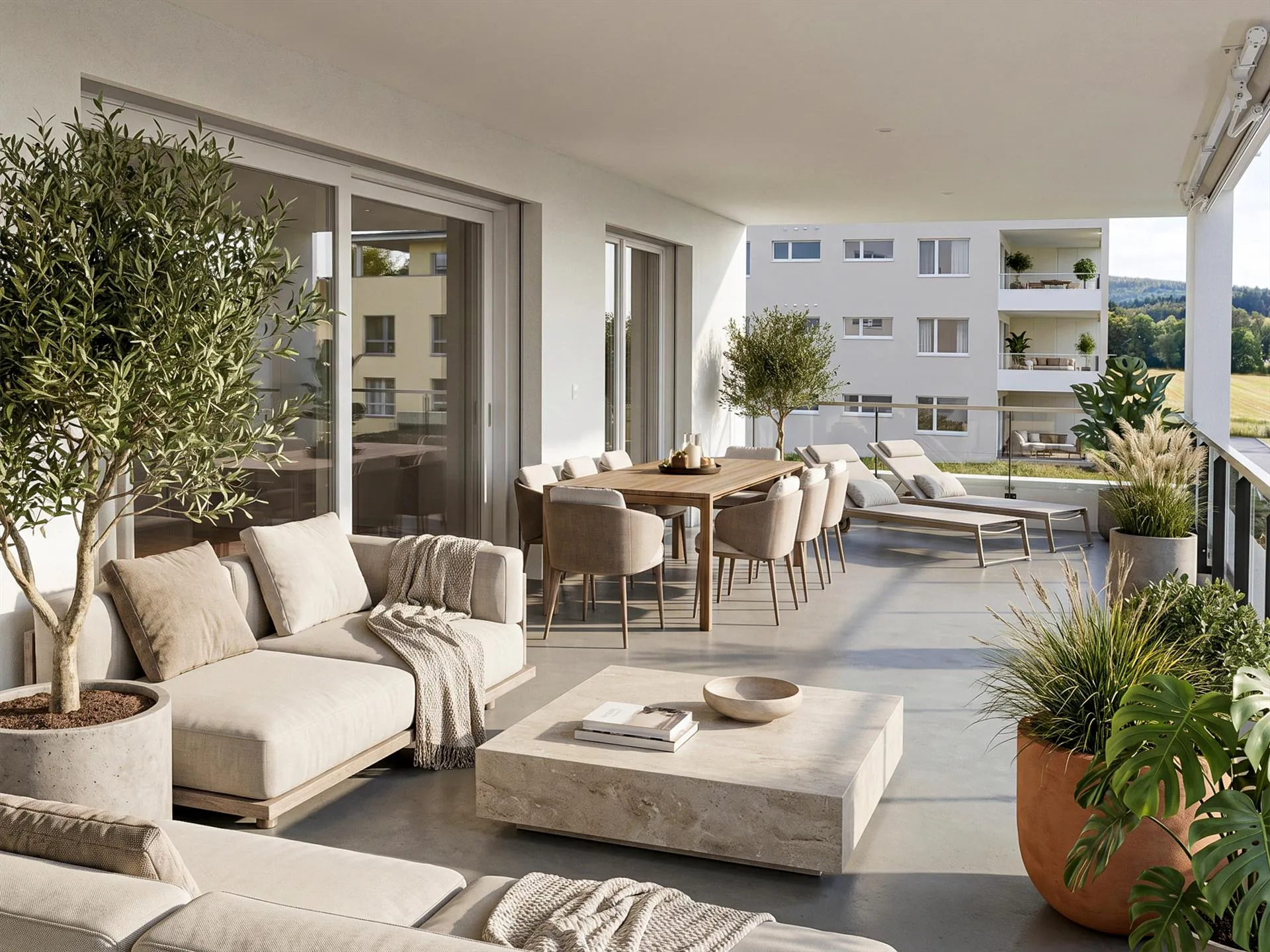 Moderne Wohnoase mit grosser Terrasse und viel Licht