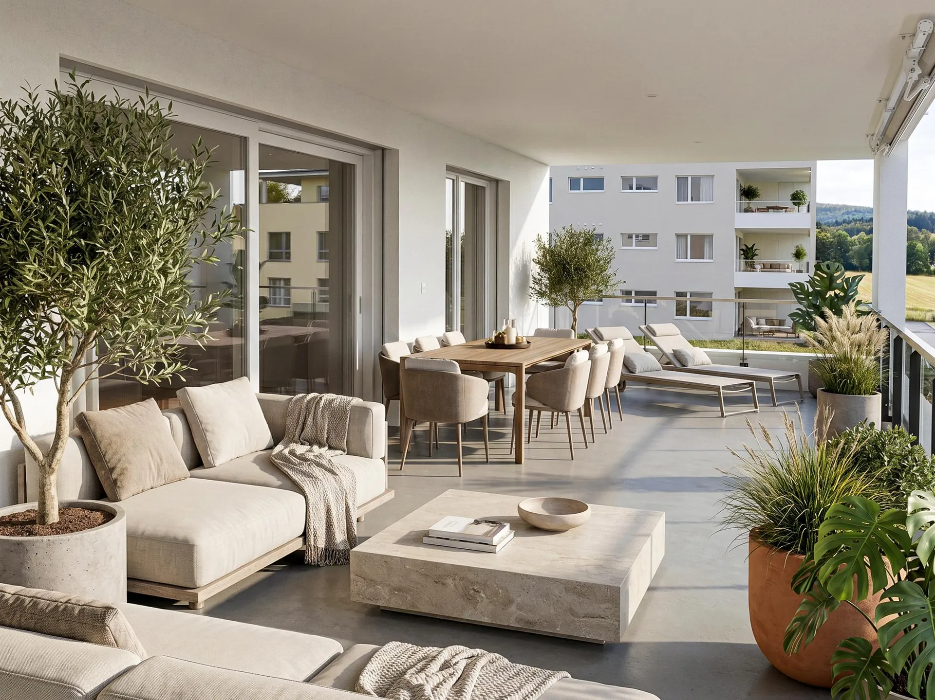 Moderne Wohnoase mit grosser Terrasse und viel Licht