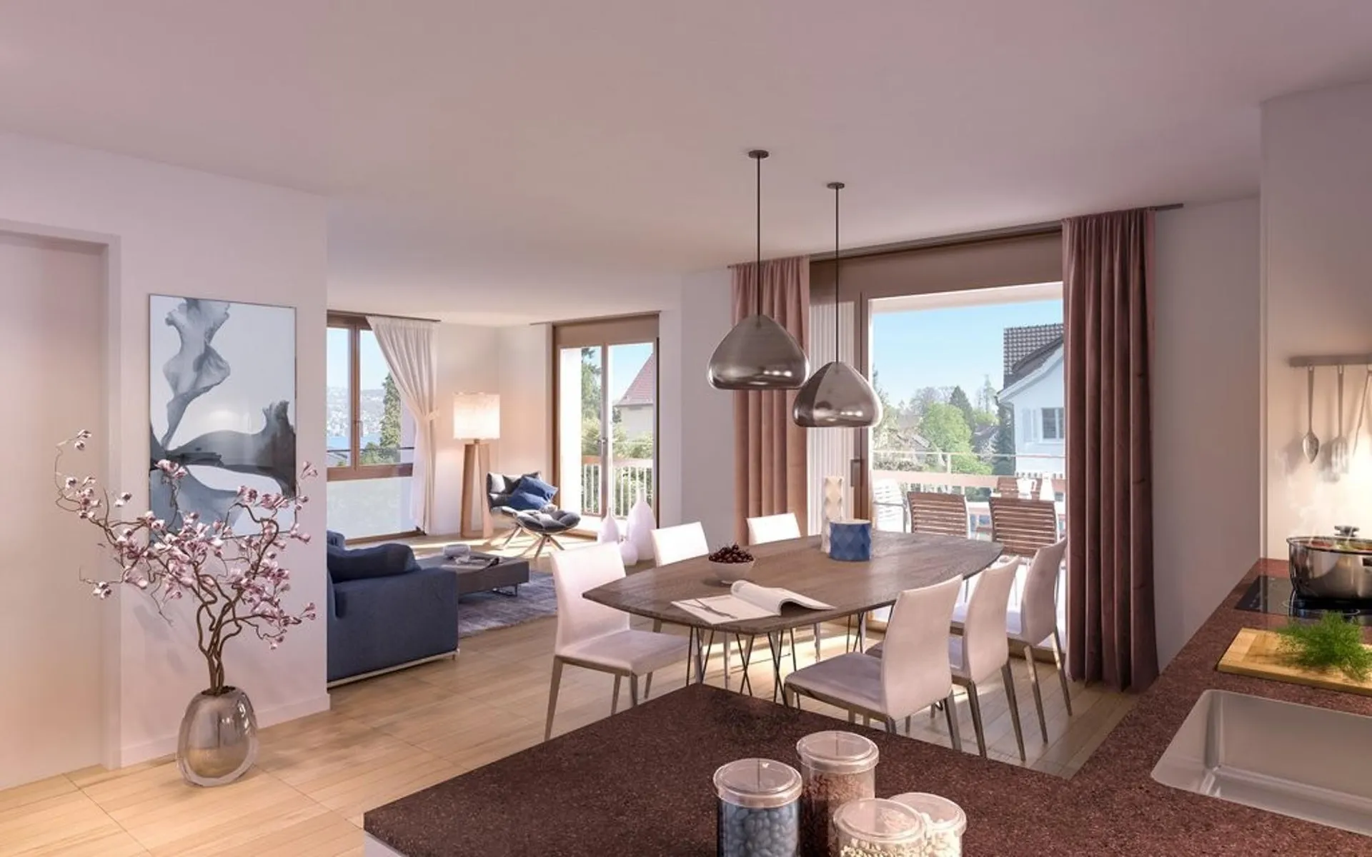 Exklusive 4.5-Zimmer-Wohnung mit Blick ins Grüne
