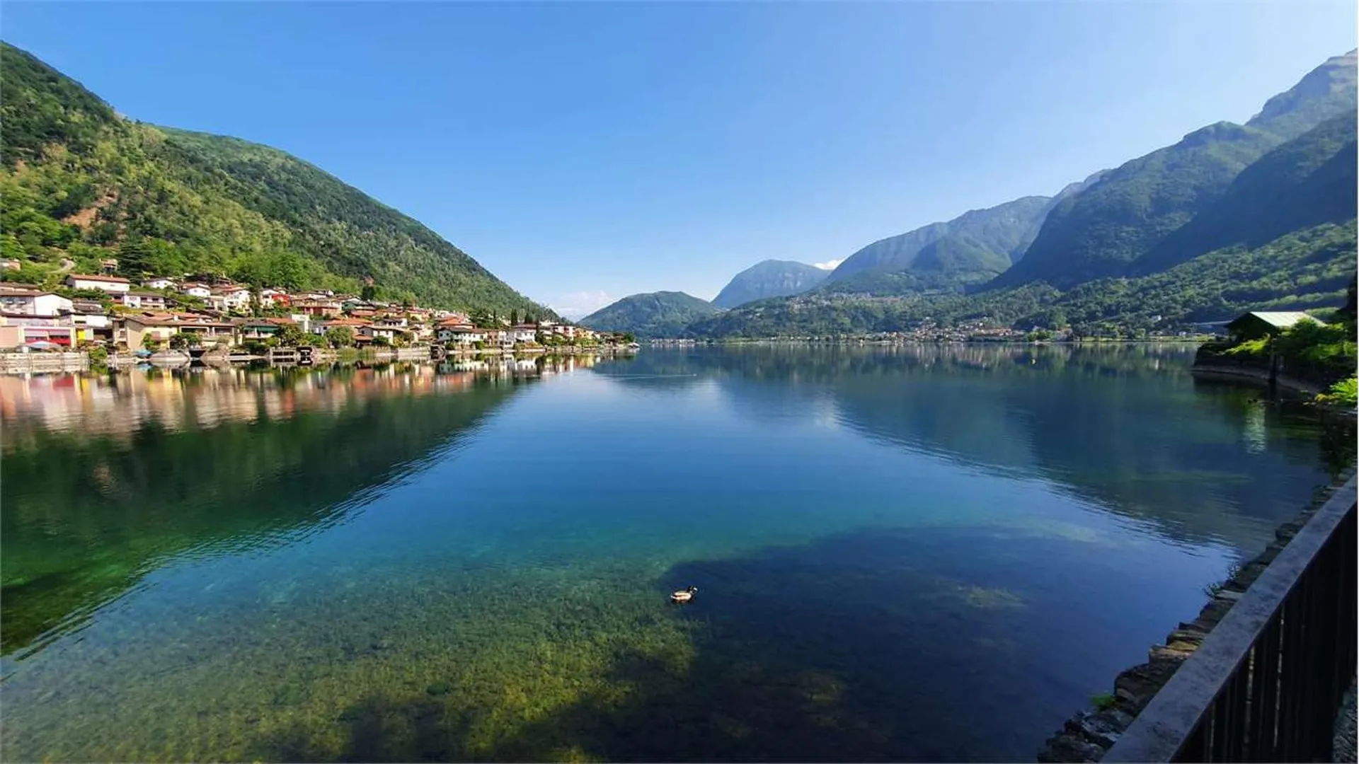 RIVA SAN VITALE: LUSSUOSO 3.5 LOC. A LAGO ARREDATO
