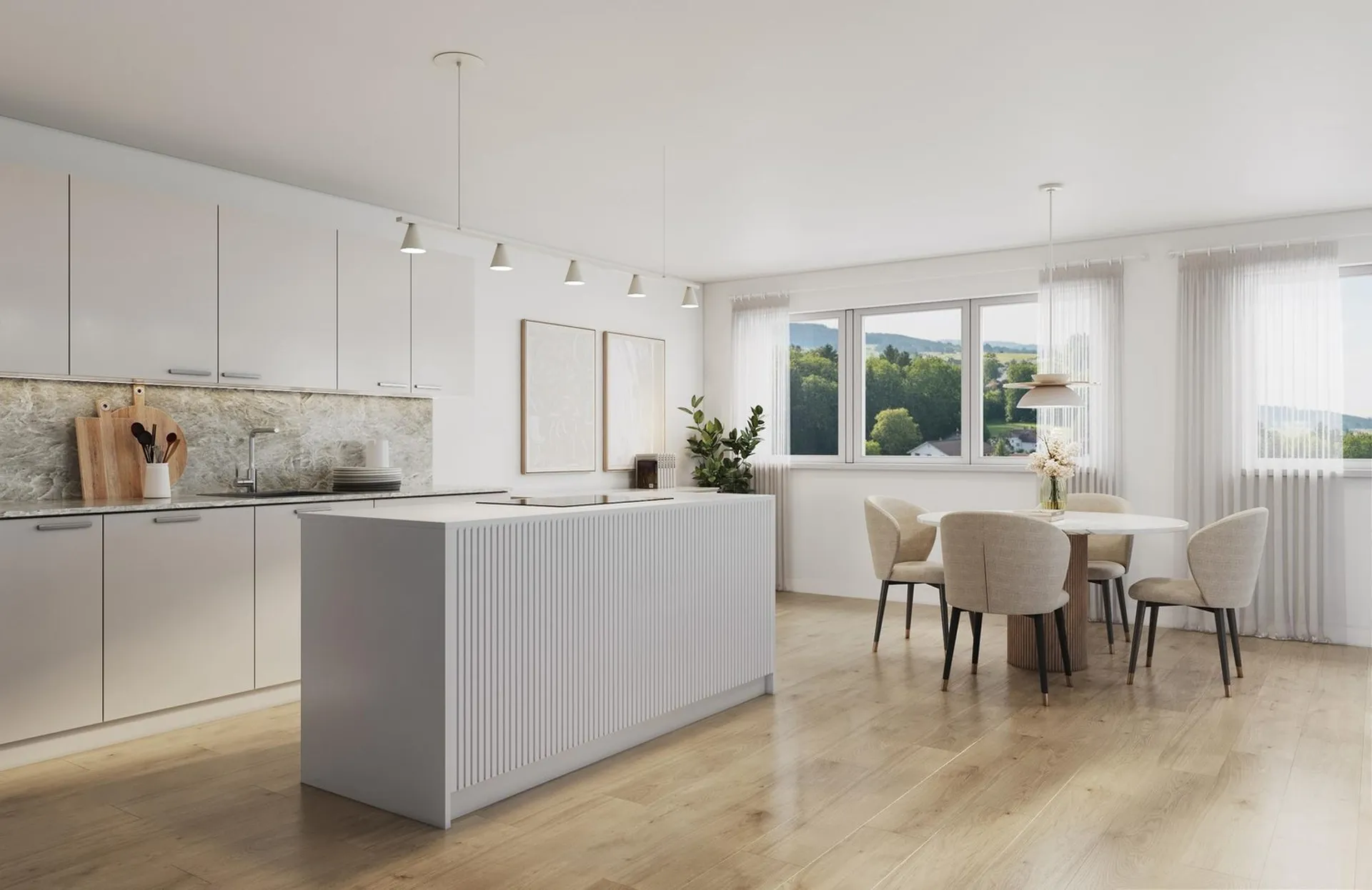 Familienwohnung 4.5-Zimmer im Neubau mit Balkon und Reduit - 105m²
