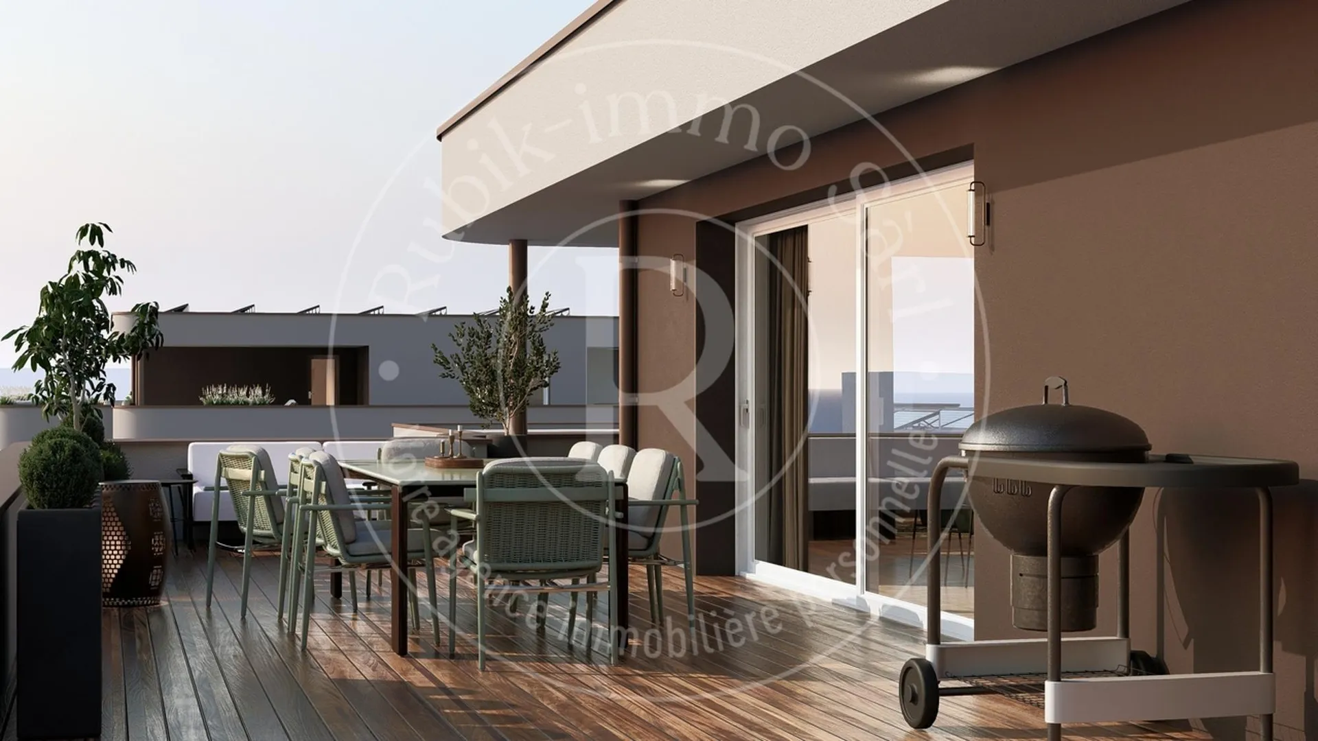 Magnifiques attiques 5,5 pièces de 162m² et terrasse de 153m²