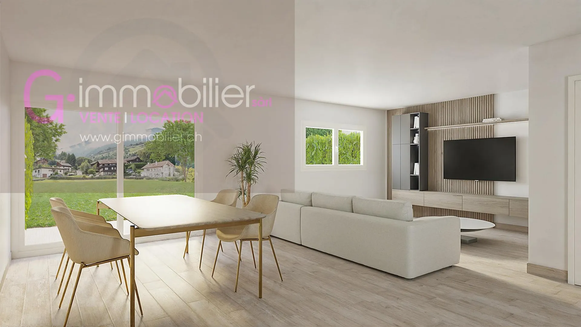 Projet unique sur les hauteurs de Monthey, dans un quartier de villas