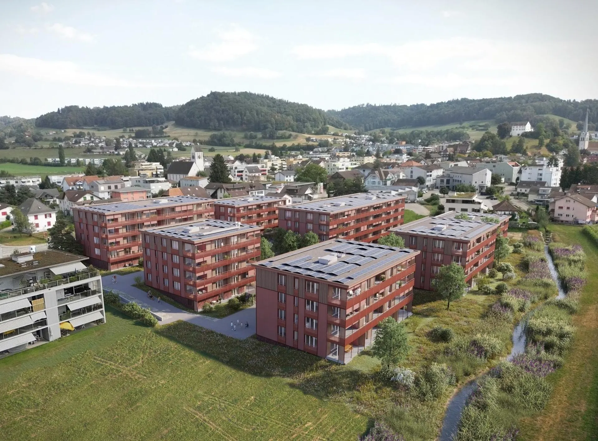 Neu & Zentral - grosse 1.5-Zimmerwohnung mit Gartensitzplatz