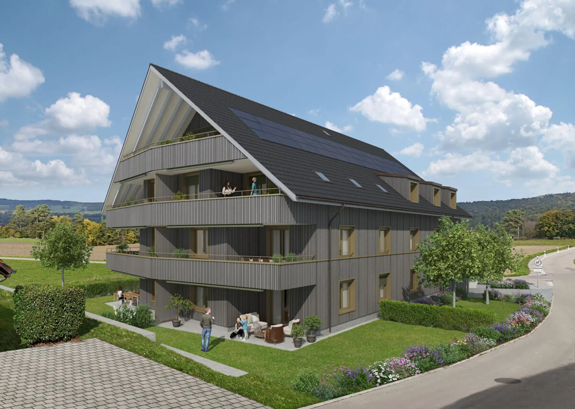 Neubauprojekt LANDLIEBI - 4.5-Zimmer-Wohnung im Erdgeschoss