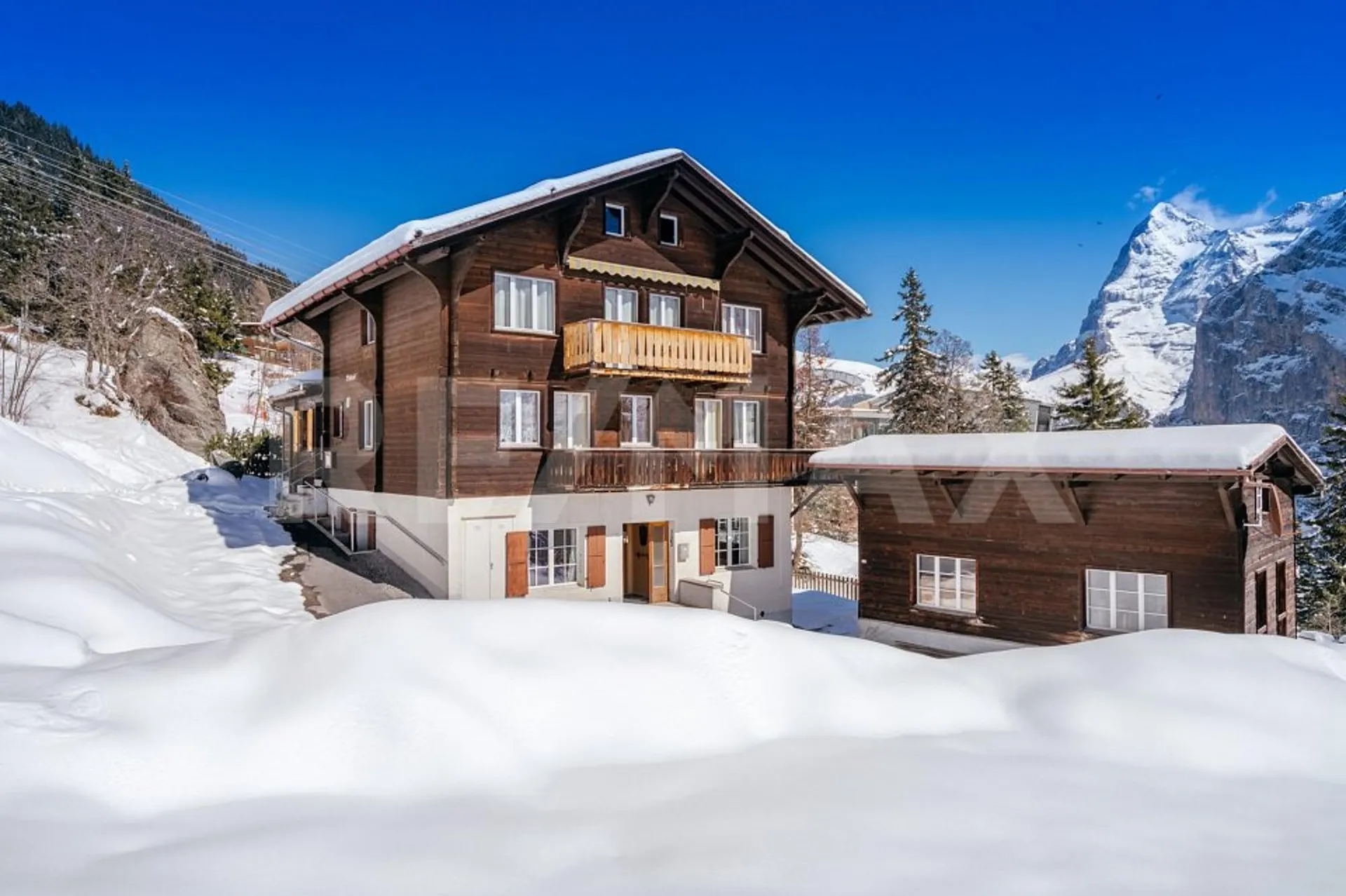 Seltene Gelegenheit in Mürren  3-Zimmer-Ferienwohnung direkt an der Skipiste