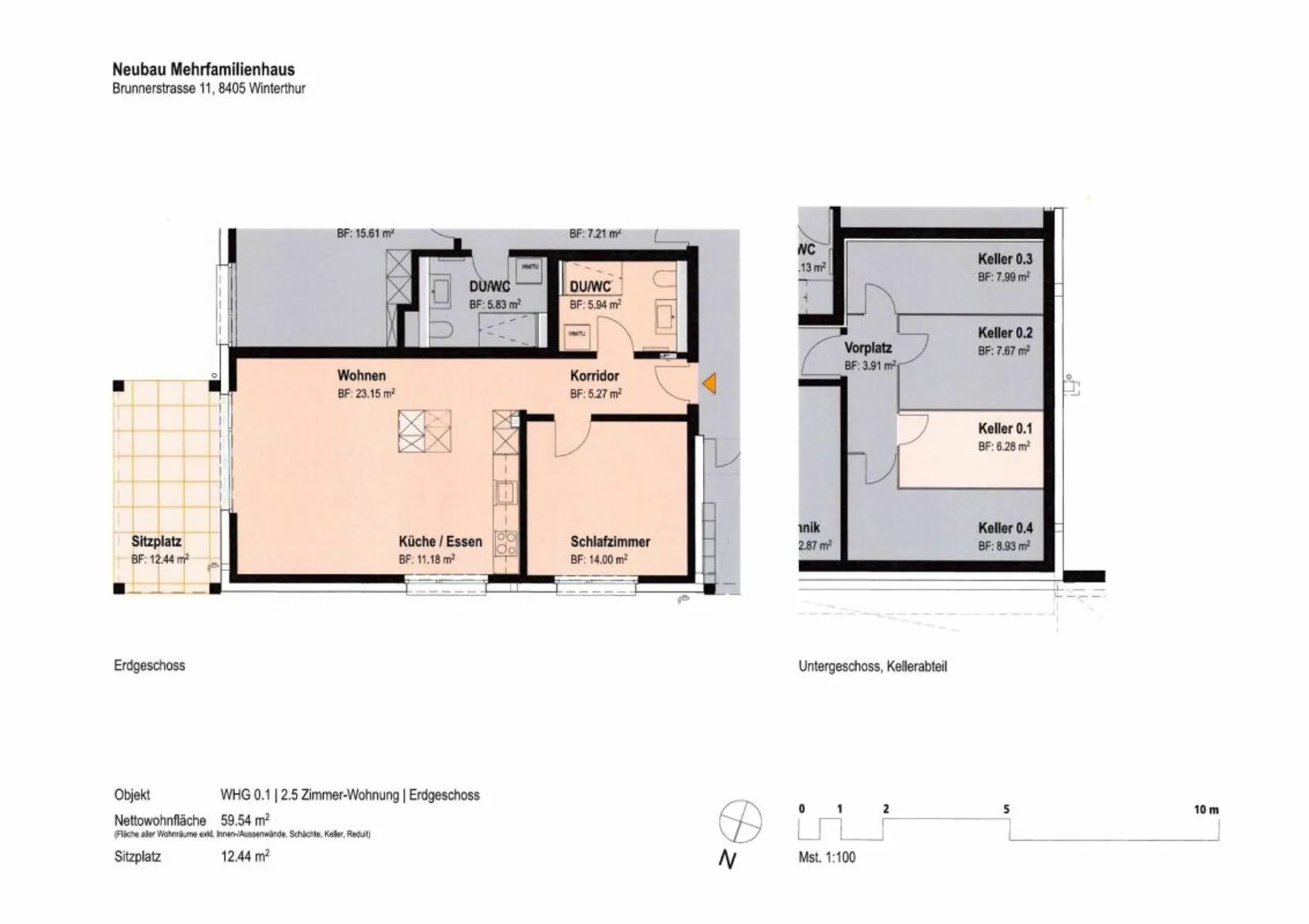 2.5-Zimmer-Neubau-Gartenwohnung