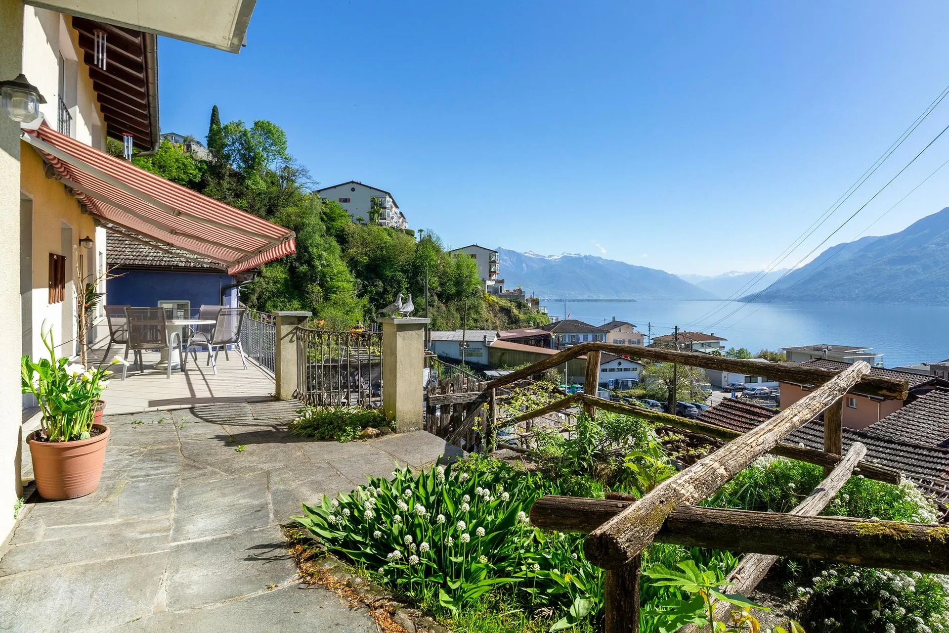Un panorama da godersi ogni giorno dal terrazzo di casa
