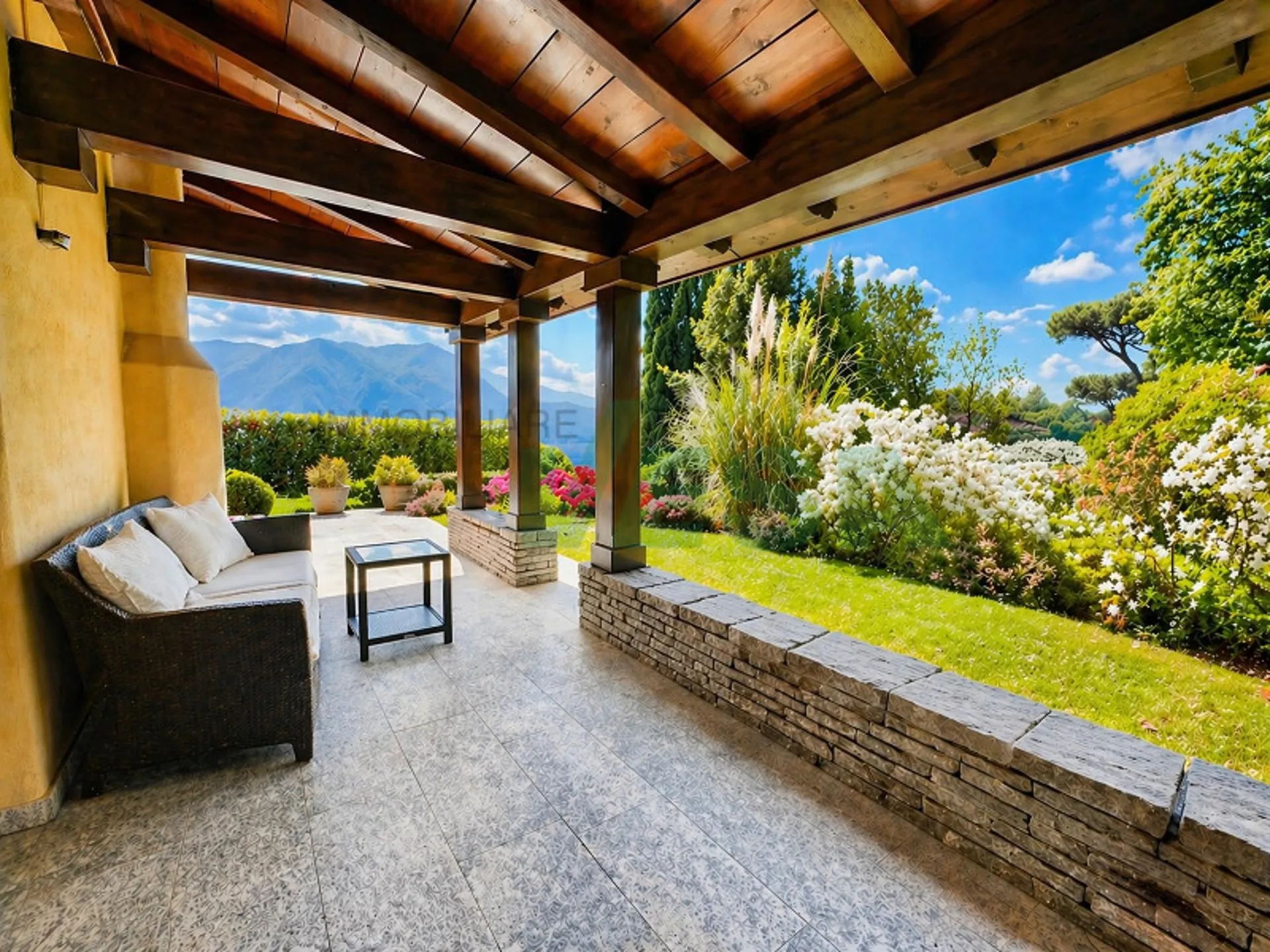Elegante villa vista lago in esclusivo residence con piscina e tennis