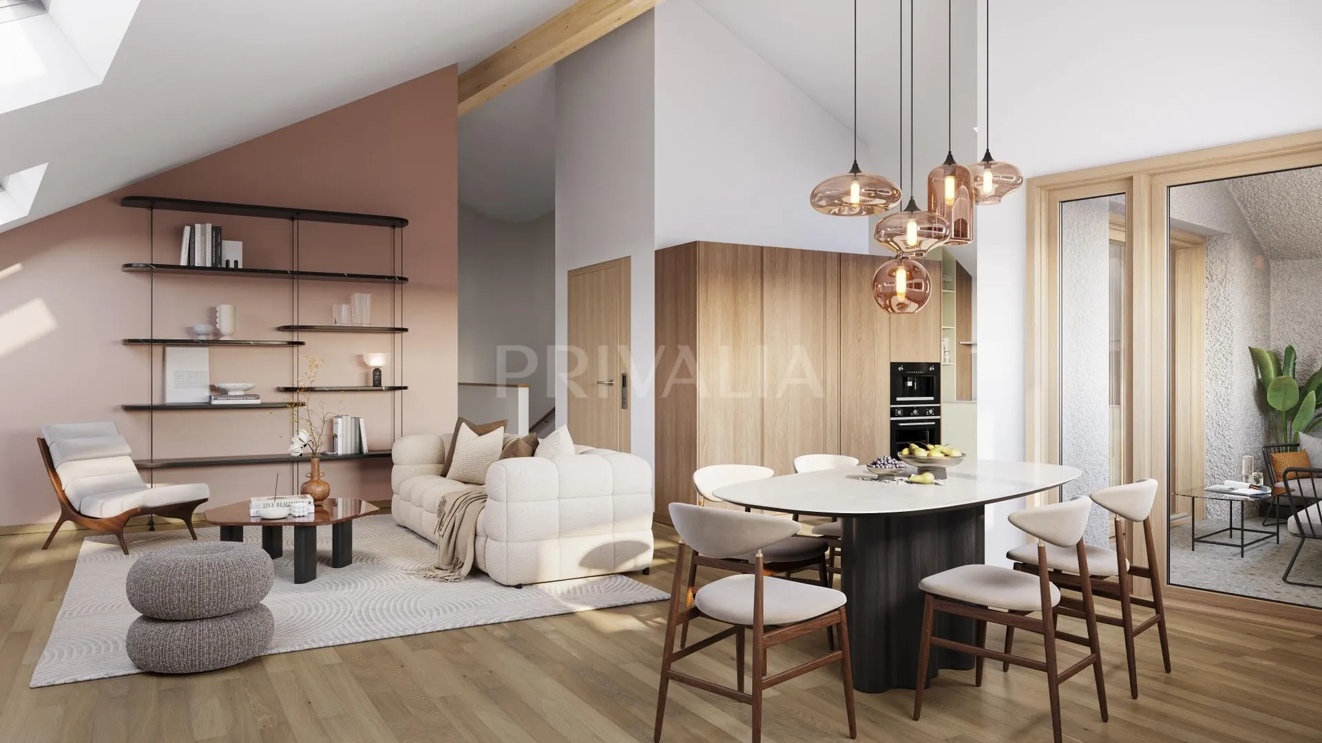 NOUVEAU : Projet Neuf Le Hameau du Bourg - Charmant appartement 4 pièces sous les toits avec loggia