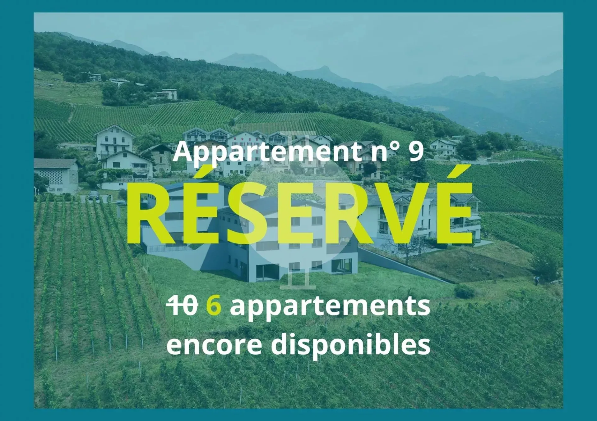À vendre : appartement neuf 2.5 pièces dans nouvelle résidence à Venthône