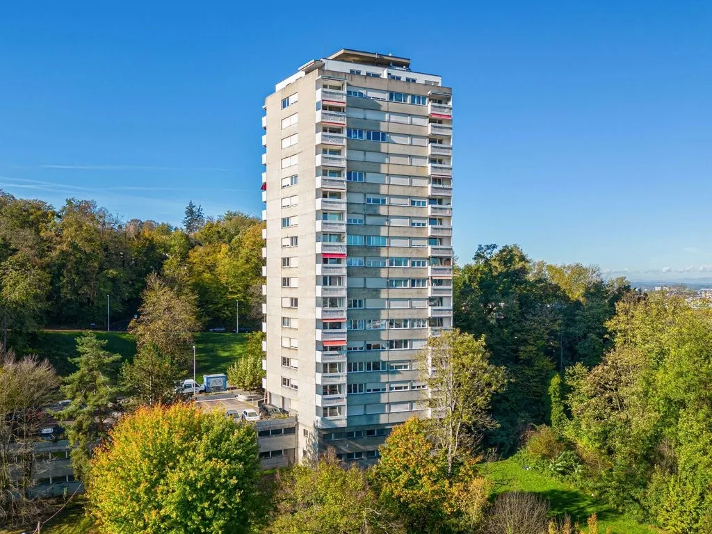 Hoch über den Dächern der Stadt