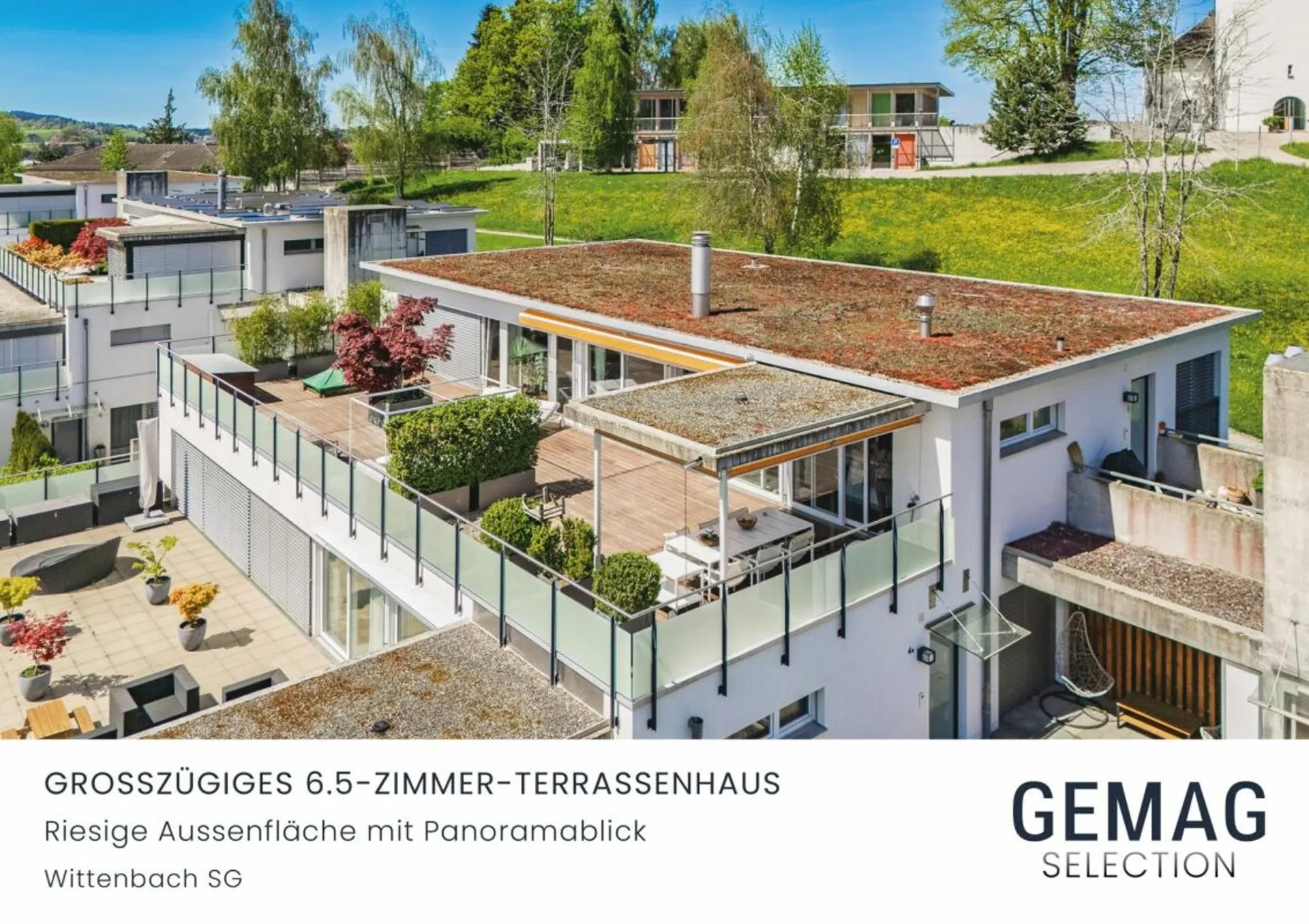 Modernes 6.5-Zimmer-Terrassenhaus mit Weitsicht und grosszügigem Aussenbereich