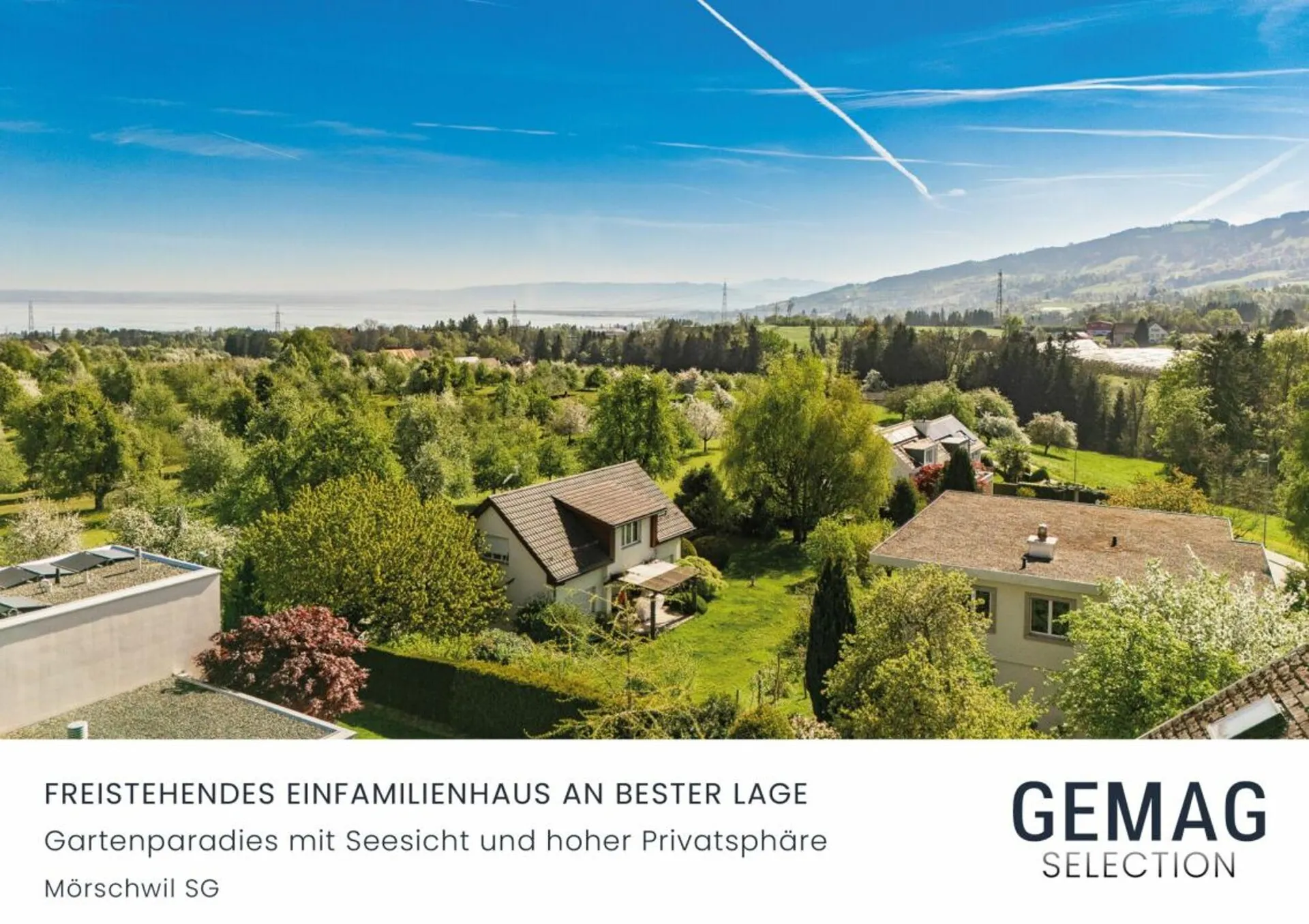 Freistehendes Einfamilienhaus an bester Lage - Gartenparadies mit Seesicht und hoher Privatsphäre