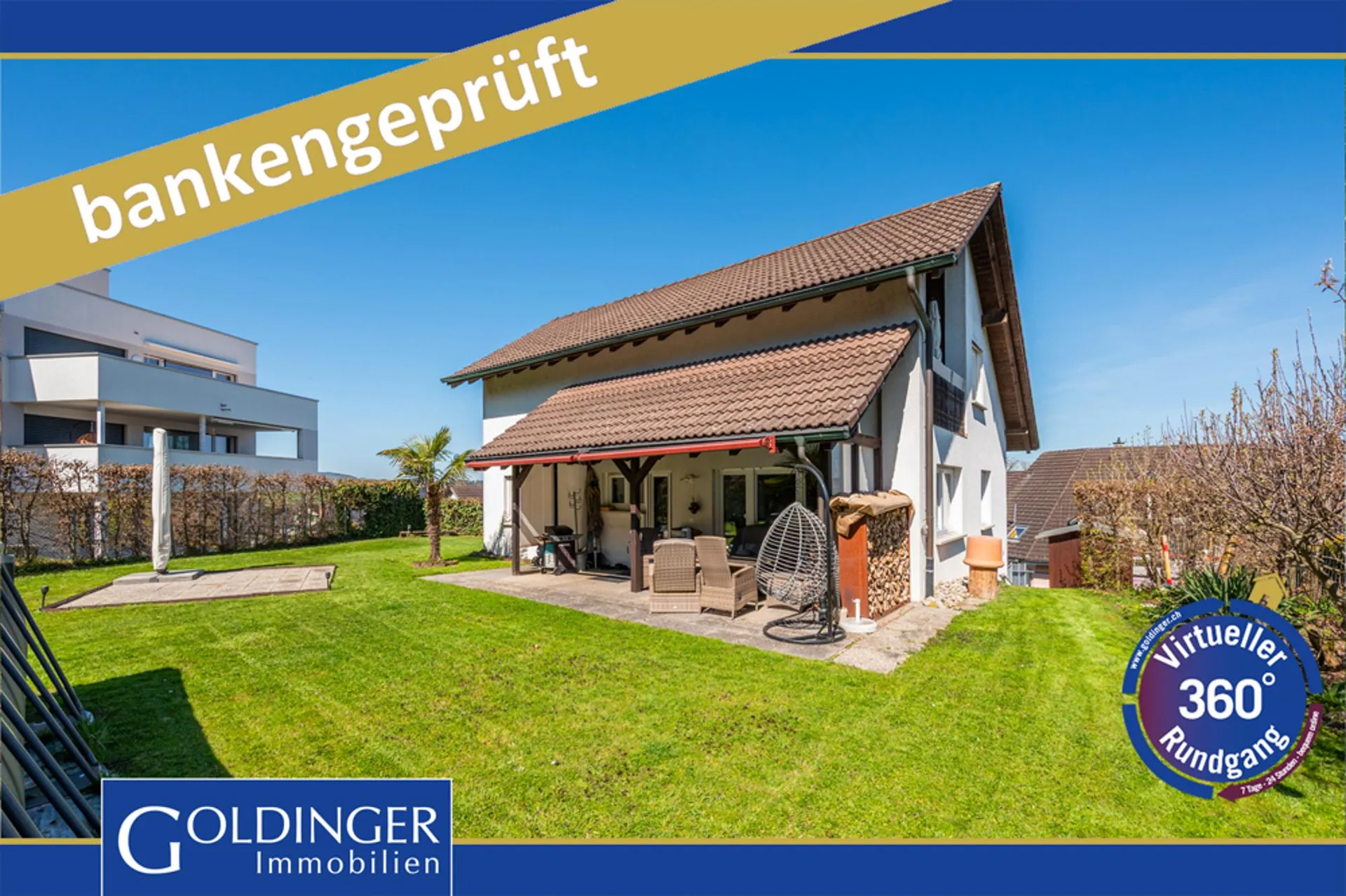 Familienglück mit gemütlichem Garten