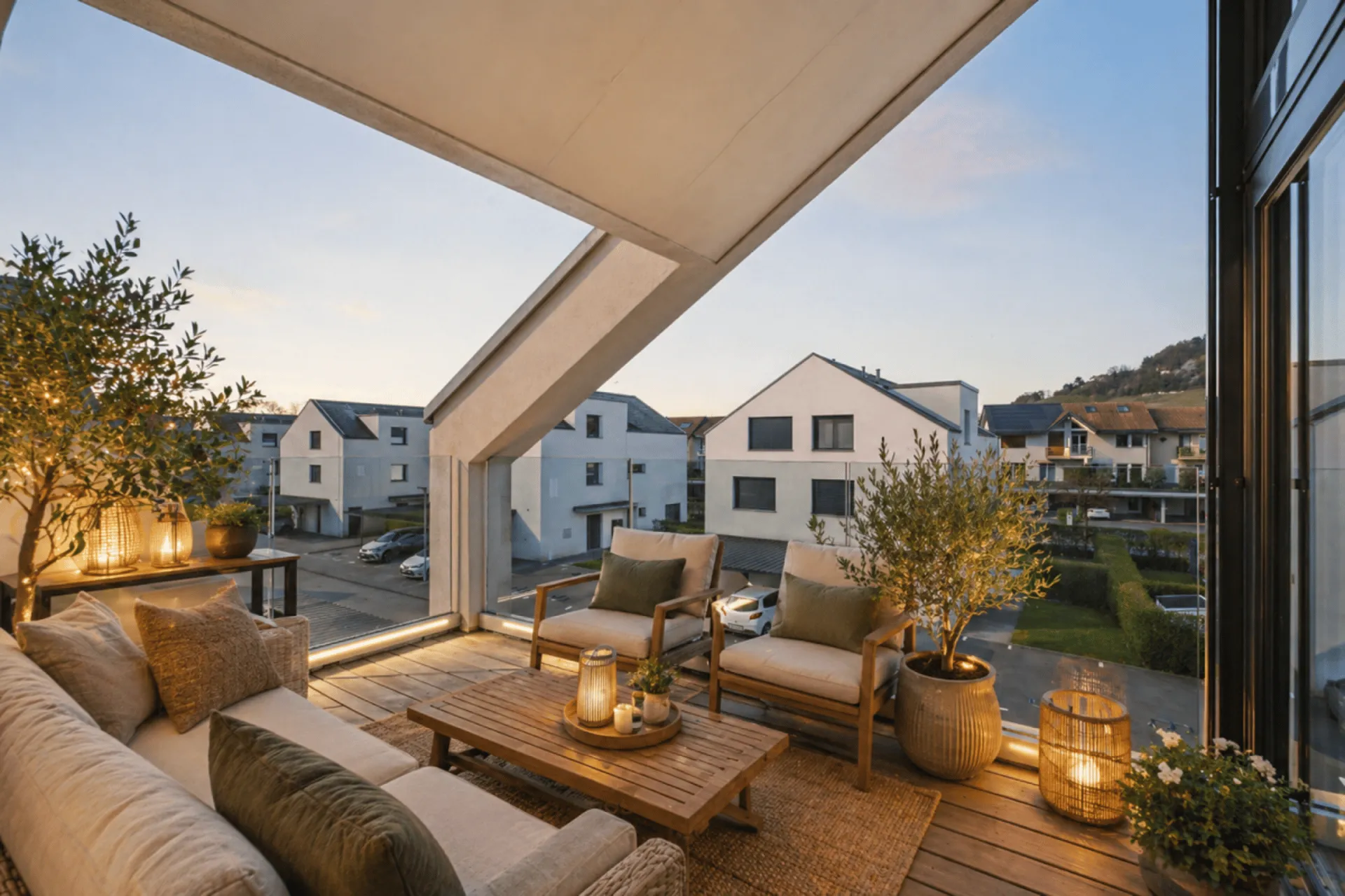 Attique de 97m2 avec balcon et jardin à Sugiez