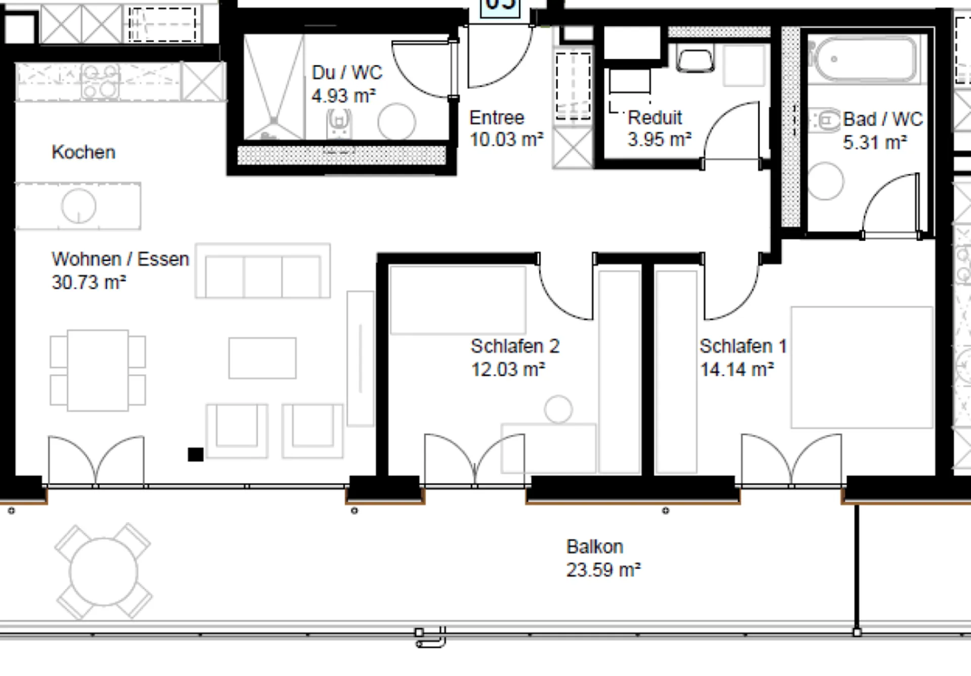 Moderne 3.5-Zimmer-Wohnung in Schneisingen zu vermieten!
