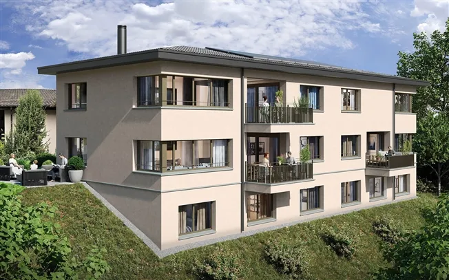 Blick auf die RigiLuxuriöse 4.5-Zimmer Duplexwohnung in Udligenswi