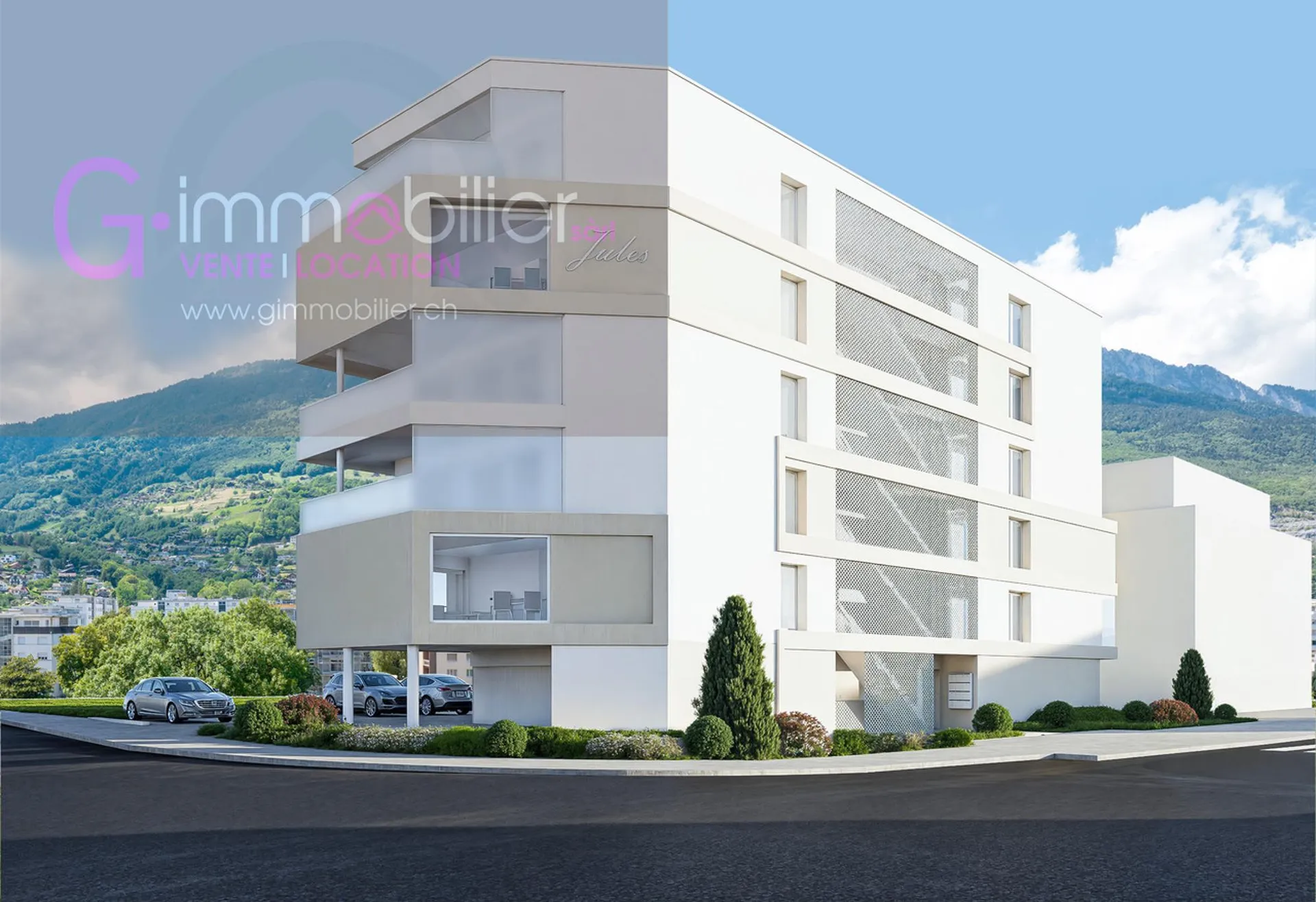 A vendre à Monthey, 3,5 pièces de 104m2 au 1 er étage