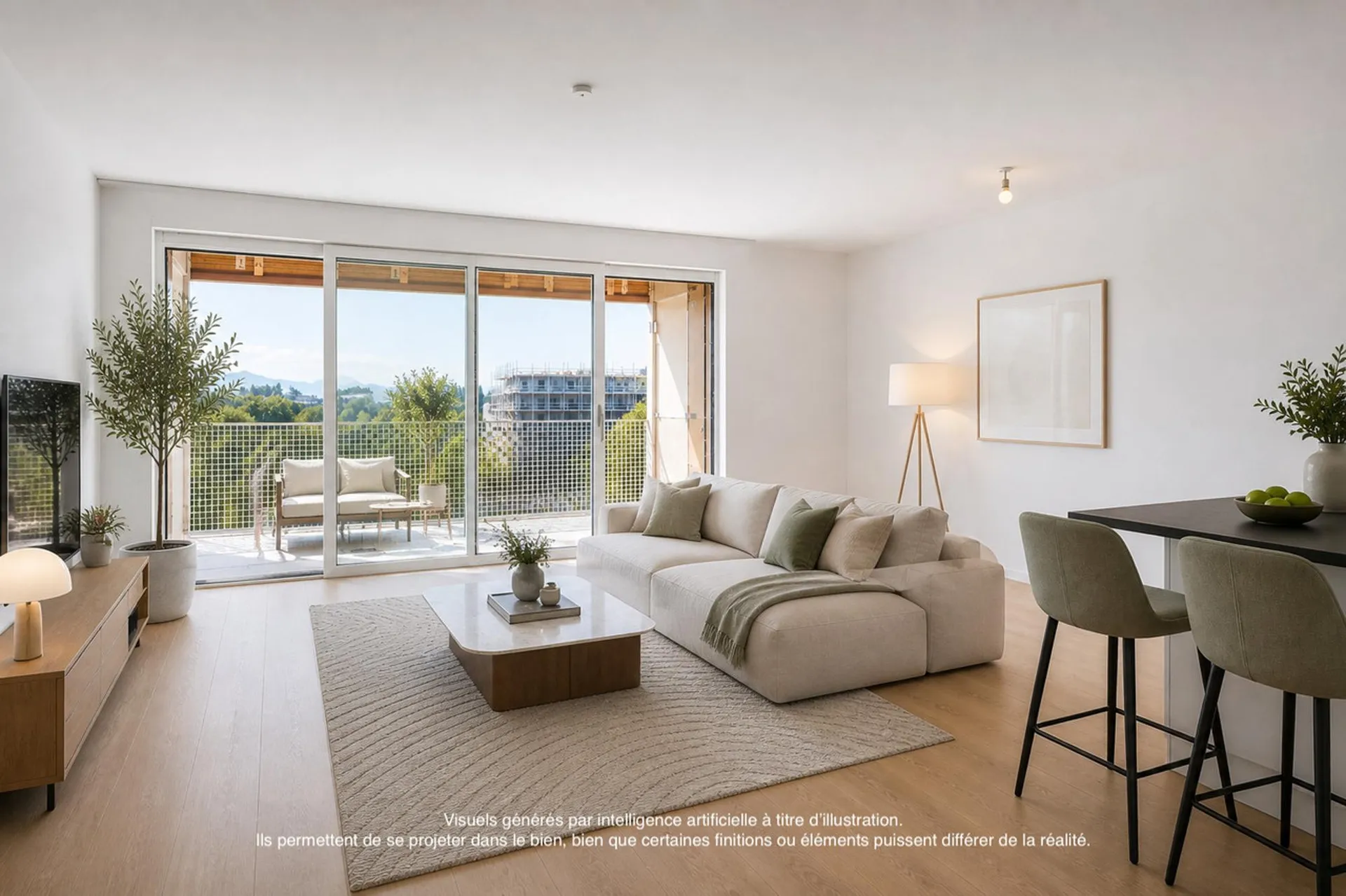 Un appartement neuf, lumineux, idéalement situé au coeur d'Ecublens