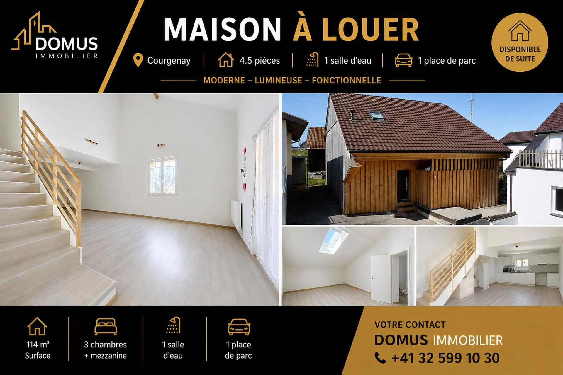 À louer à Courgenay ? Appartement rénové avec cachet
