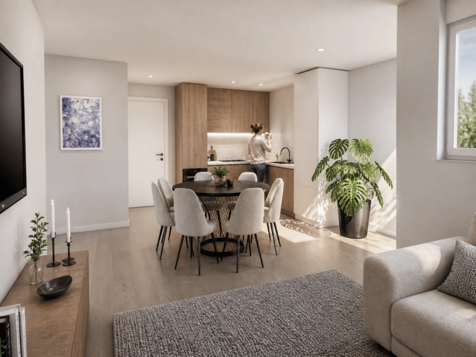 Wo die Welt noch in Ordnung ist: Moderne Gartenwohnung eingebettet in malerische Landschaft!