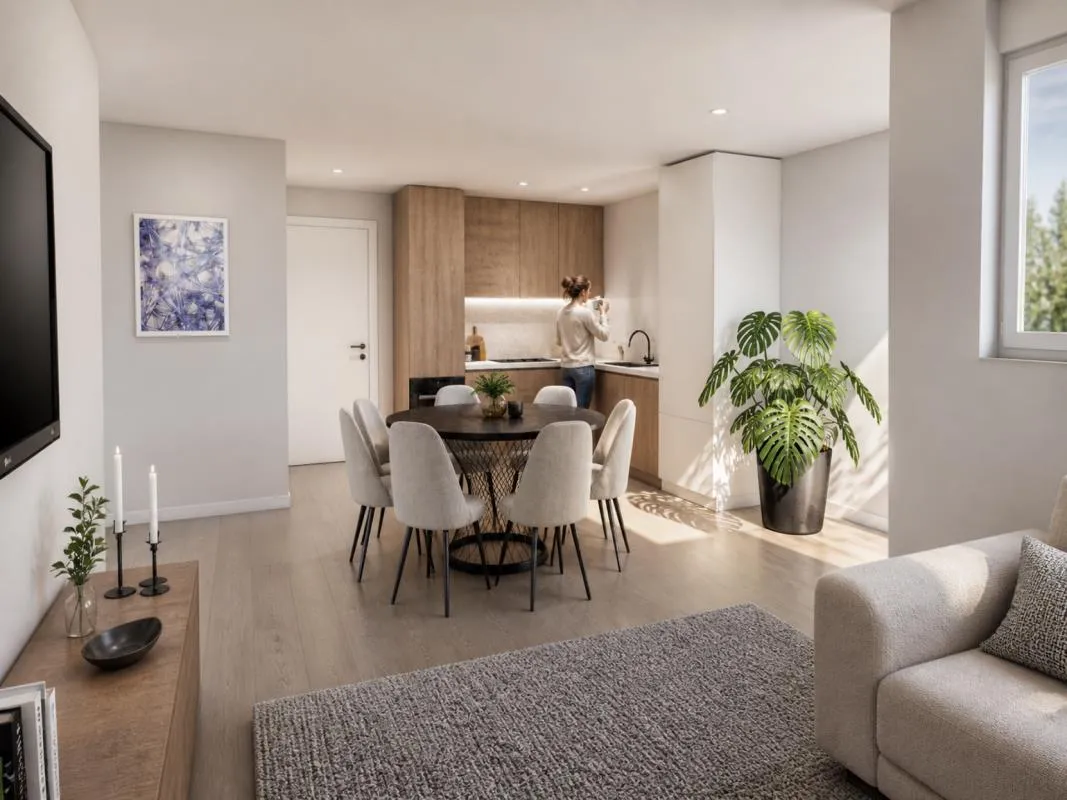 Wo die Welt noch in Ordnung ist: Moderne Gartenwohnung eingebettet ...