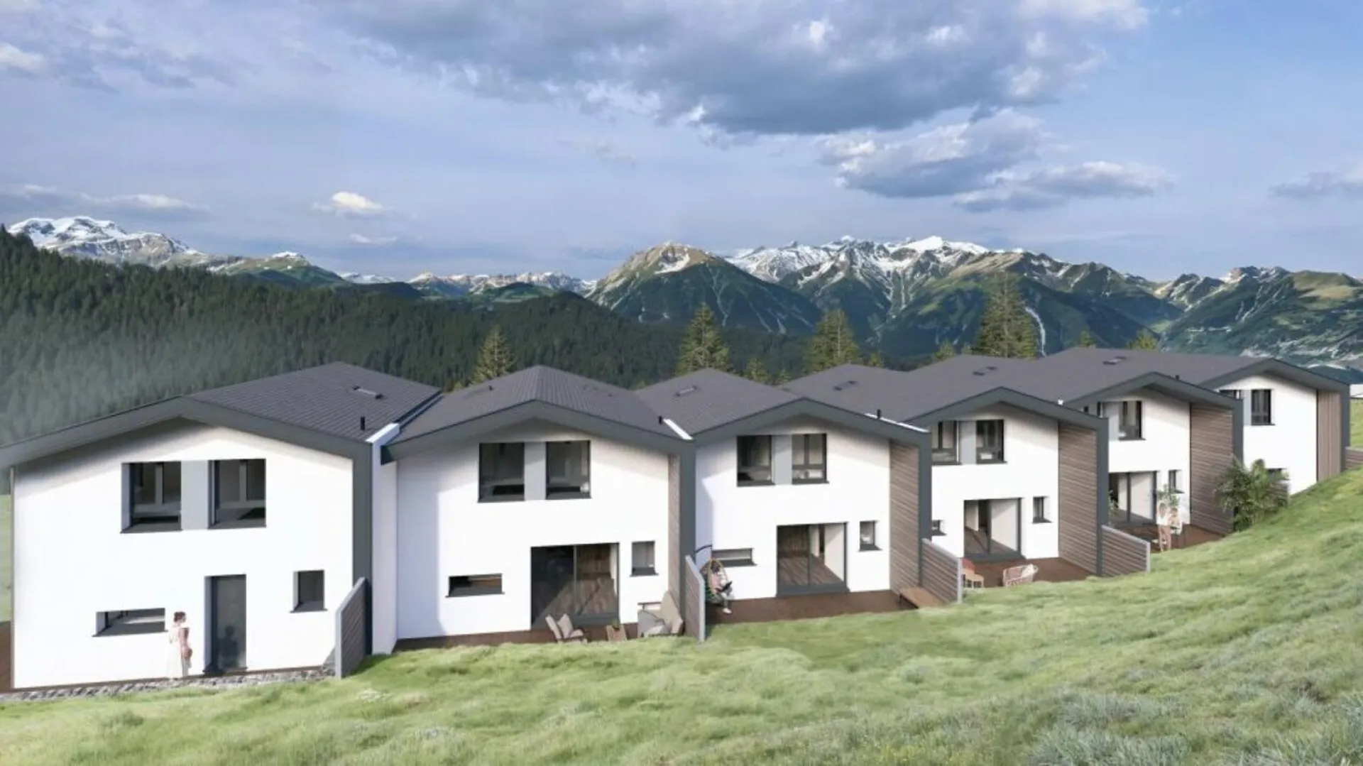 Magnifique villas jumelées à Vex - LOT4