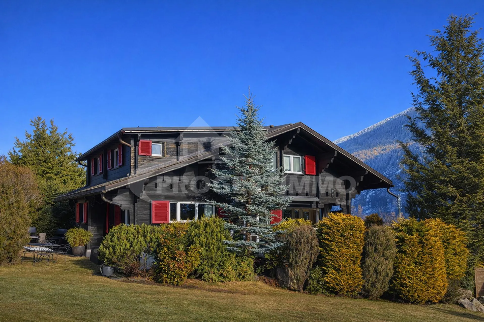 CHALET COUP DE COEUR AVEC TERRAIN, VUE ET LUMINOSITÉ