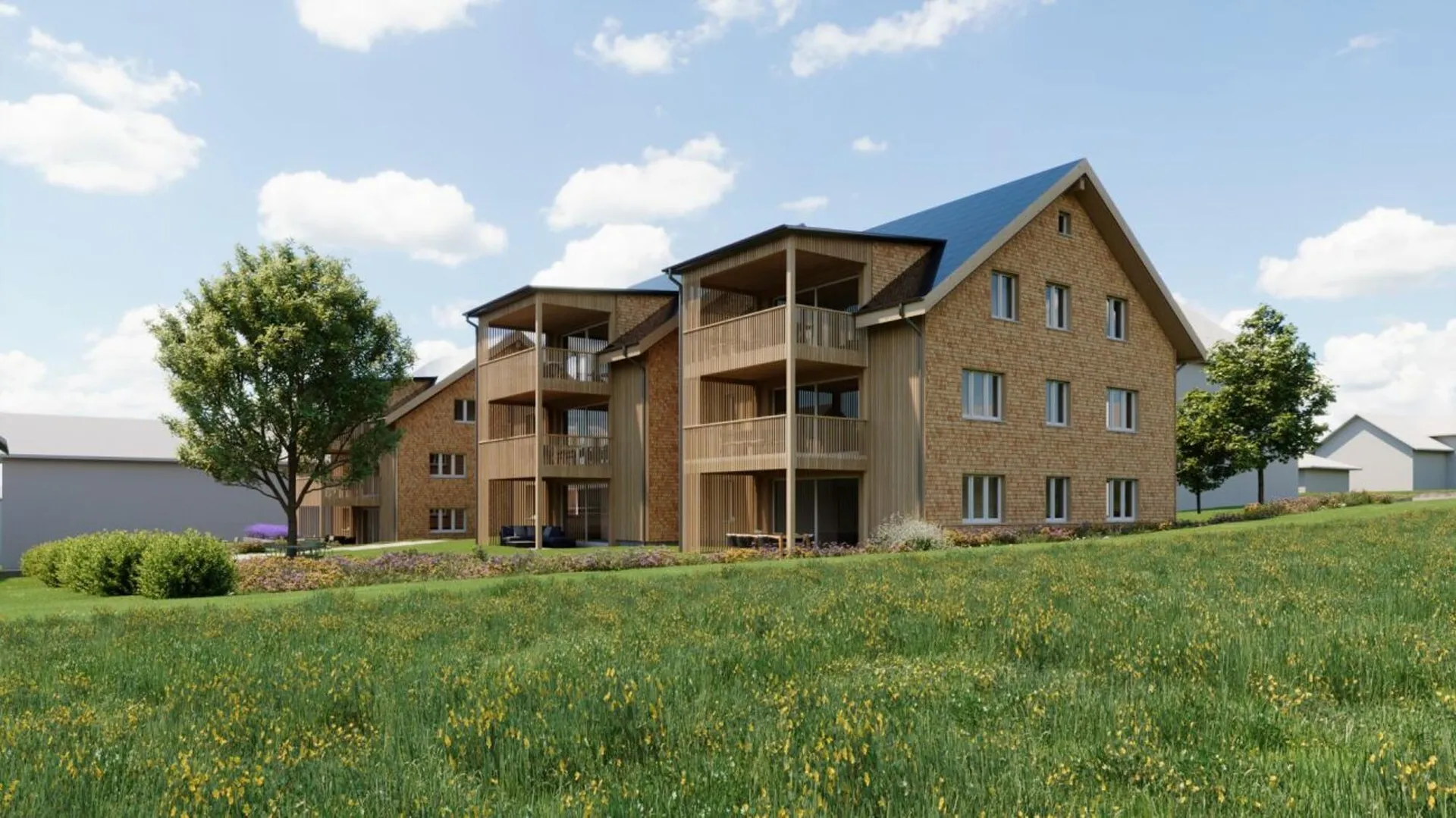 Wohnen am Haldenbach - Nachhaltiger Bau in Ganterschwil