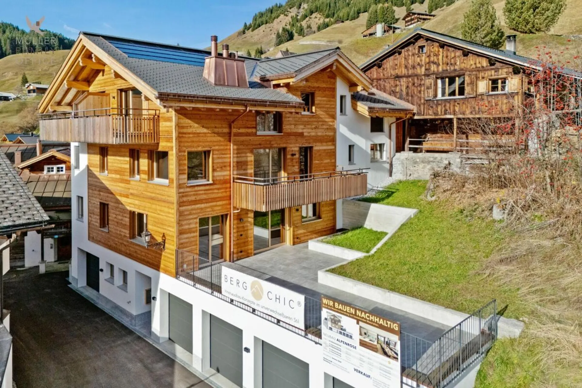 Neubau Wohntraum im modernen Bergchic - 4 1/2 Zimmer-Wohnung mit grosser Panorama Terrasse (Zweitwohnung)